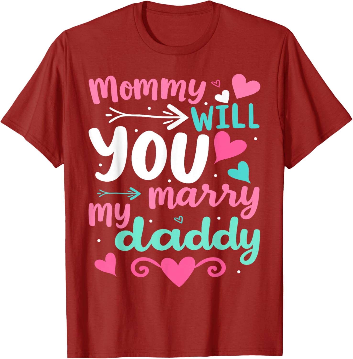 Funny Toddler T-Shirt Mommy Will You Marry My Daddy Wedding Gift - 15