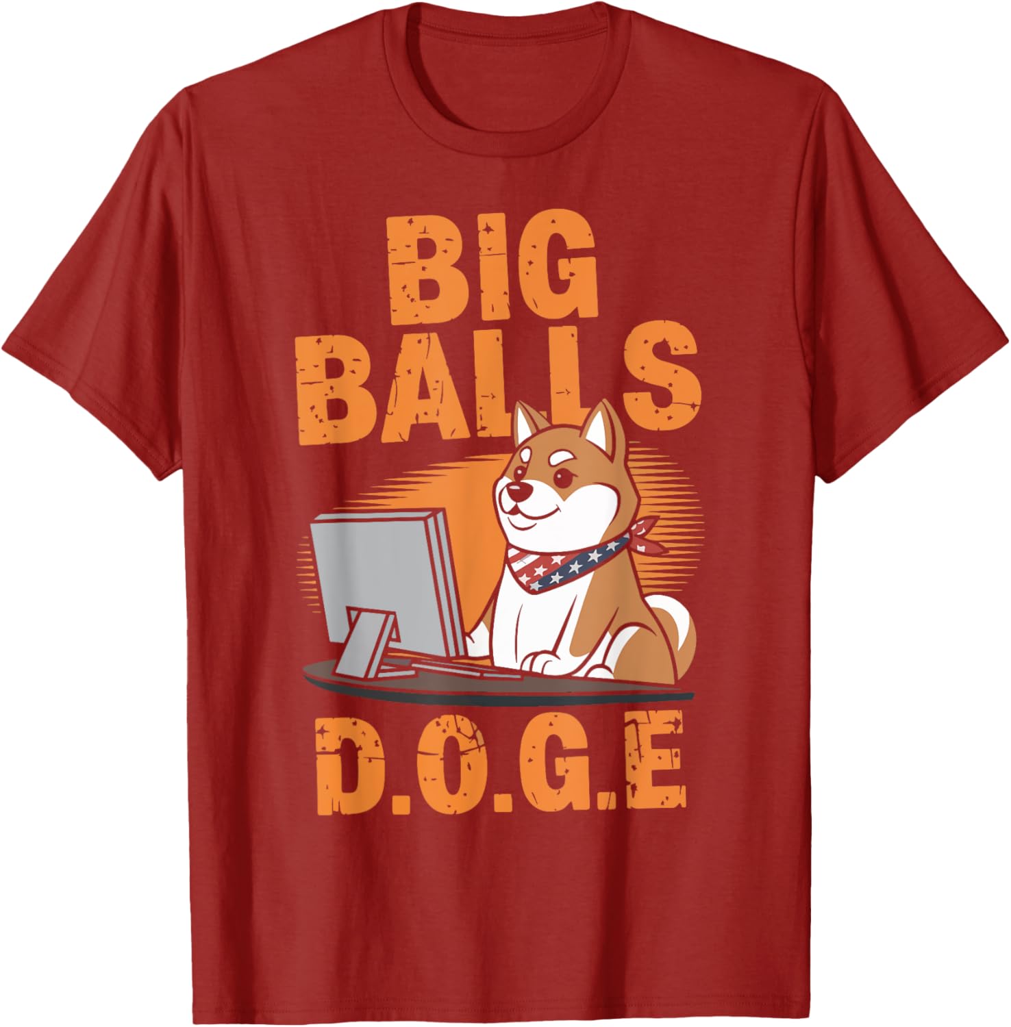 Funny Big Balls D.O.G.E DOGE T-Shirt for Dog Lovers and Pet Owners - 14