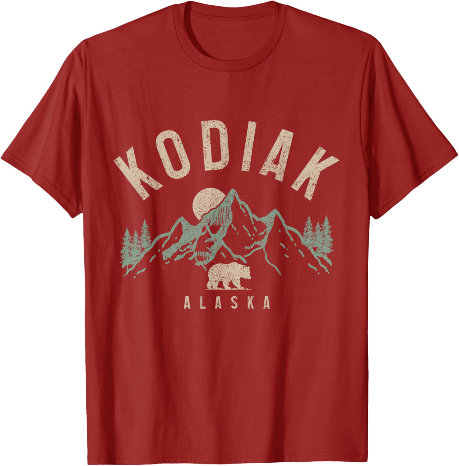 Kodiak Alaska Vintage Bear Mountains T-Shirt for Nature Lovers - 9