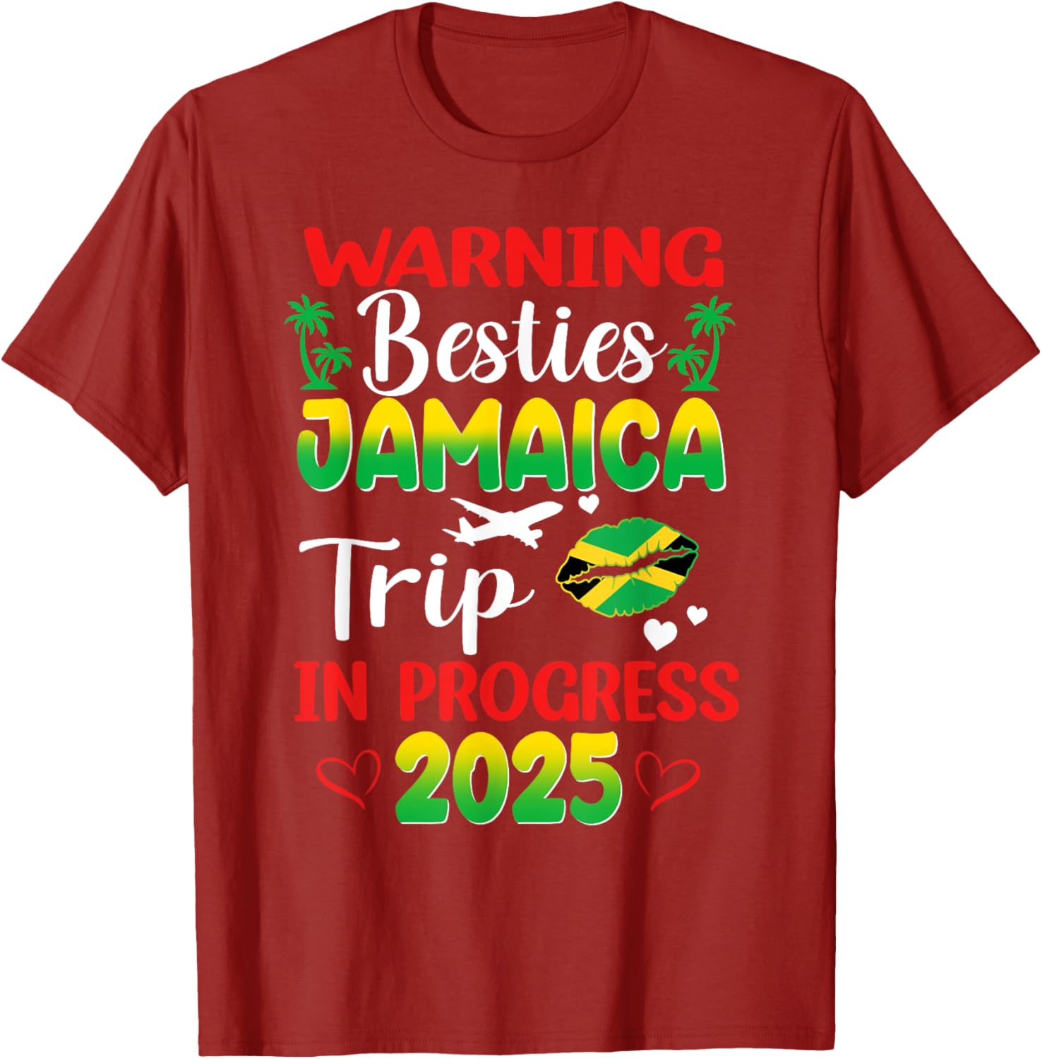 Jamaica Besties Trip In Progress 2025 Vacay T-Shirt for Fun Adventures - 2
