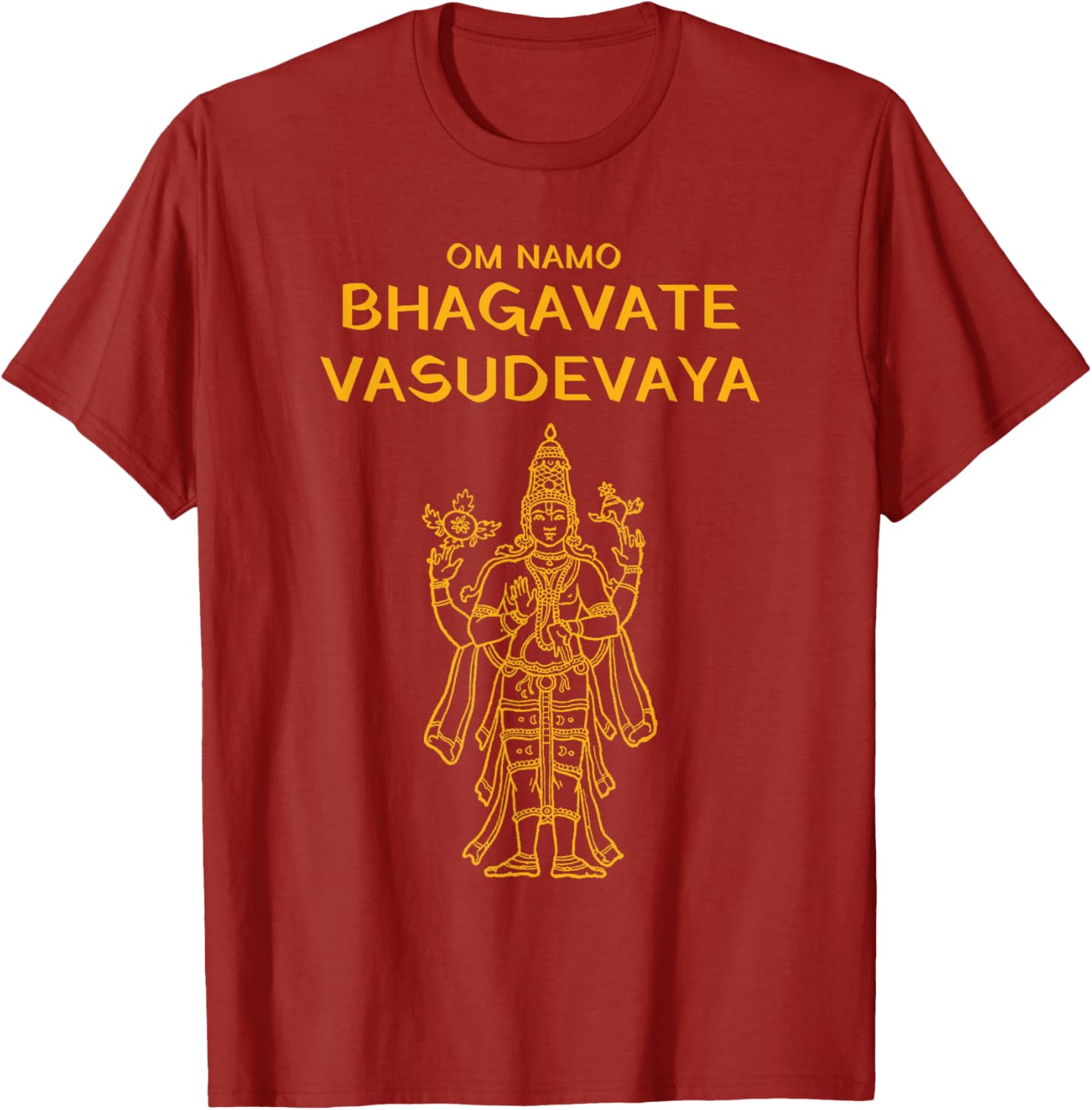 Vishnu Narayana Om Namo Bhagavate Vasudevaya Hindu T-Shirt - 28