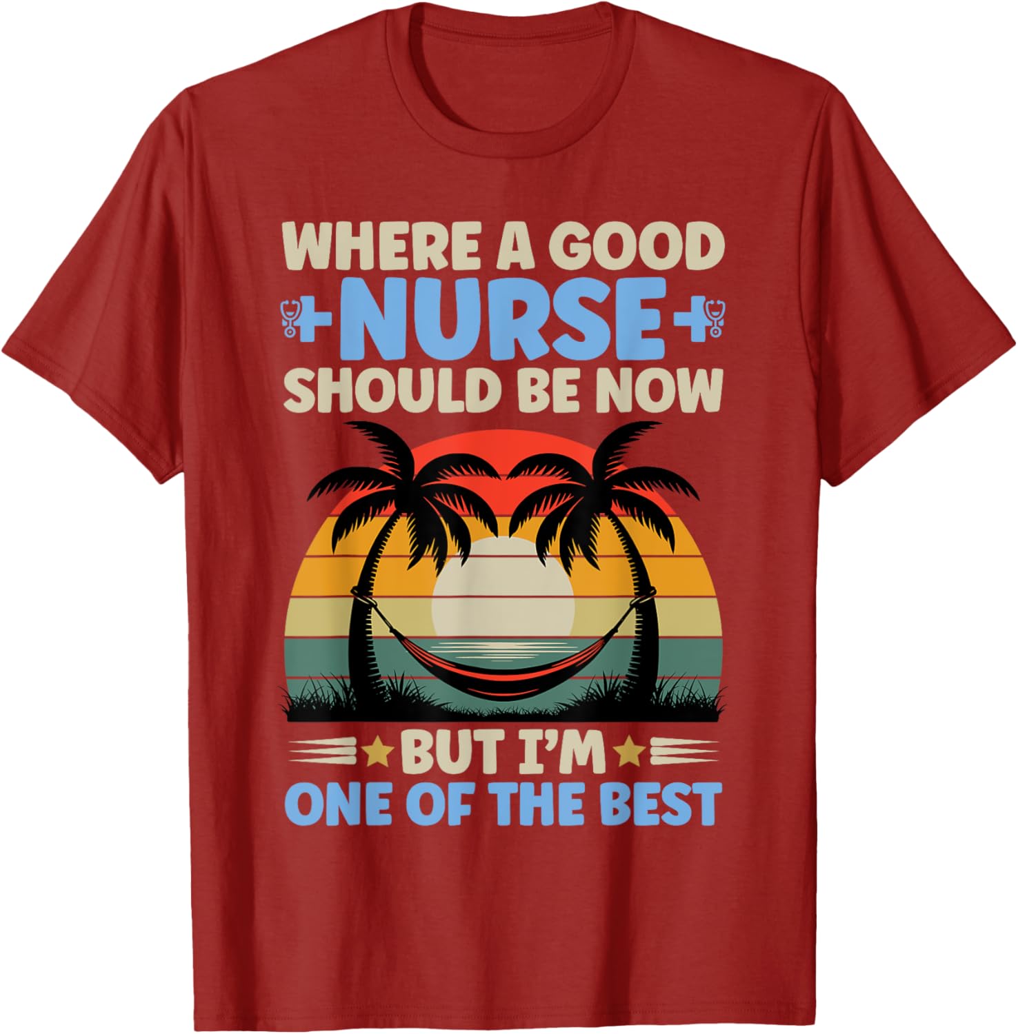 Retro Sunset Pride Nurse T-Shirt for Proud Nurses with Humor - 10