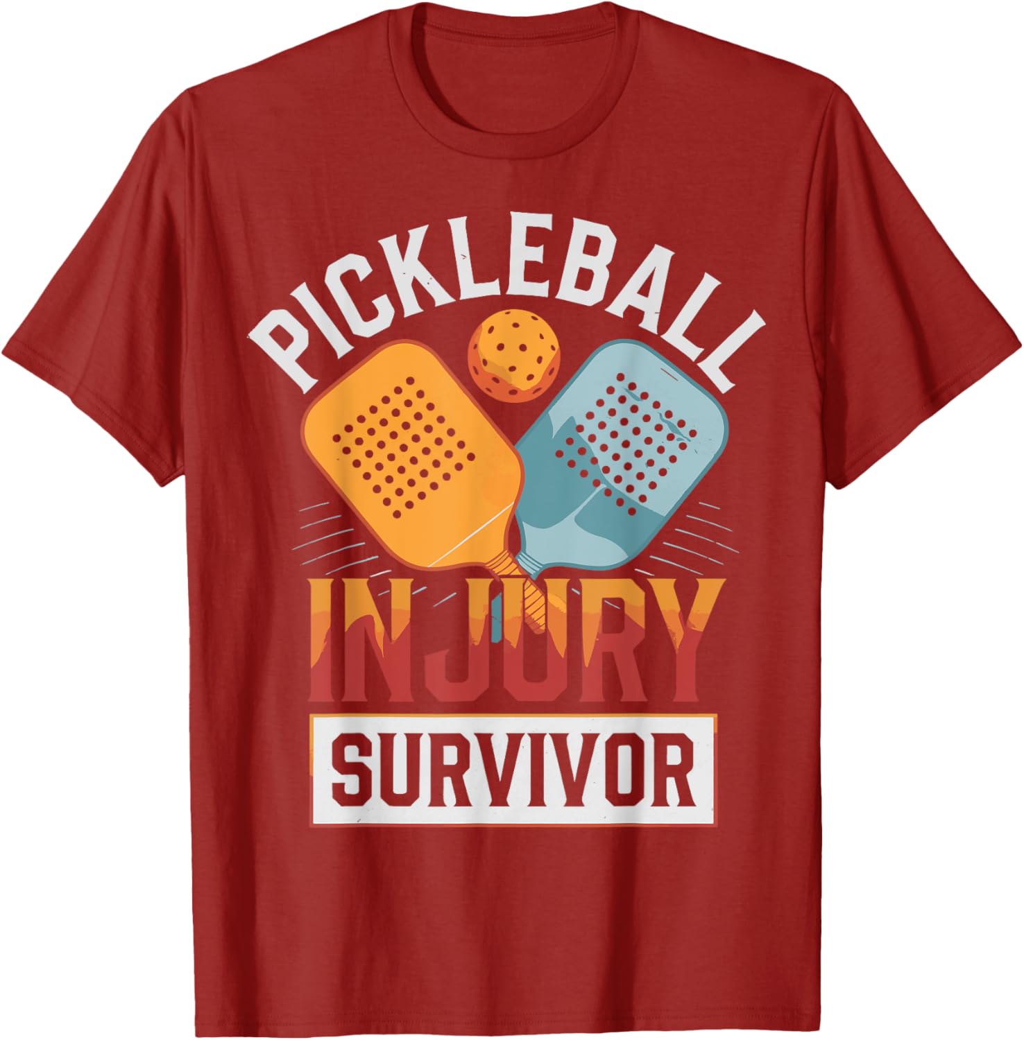 Pickleball Injury Survivor T-Shirt Fun and Stylish Sports Apparel - 1