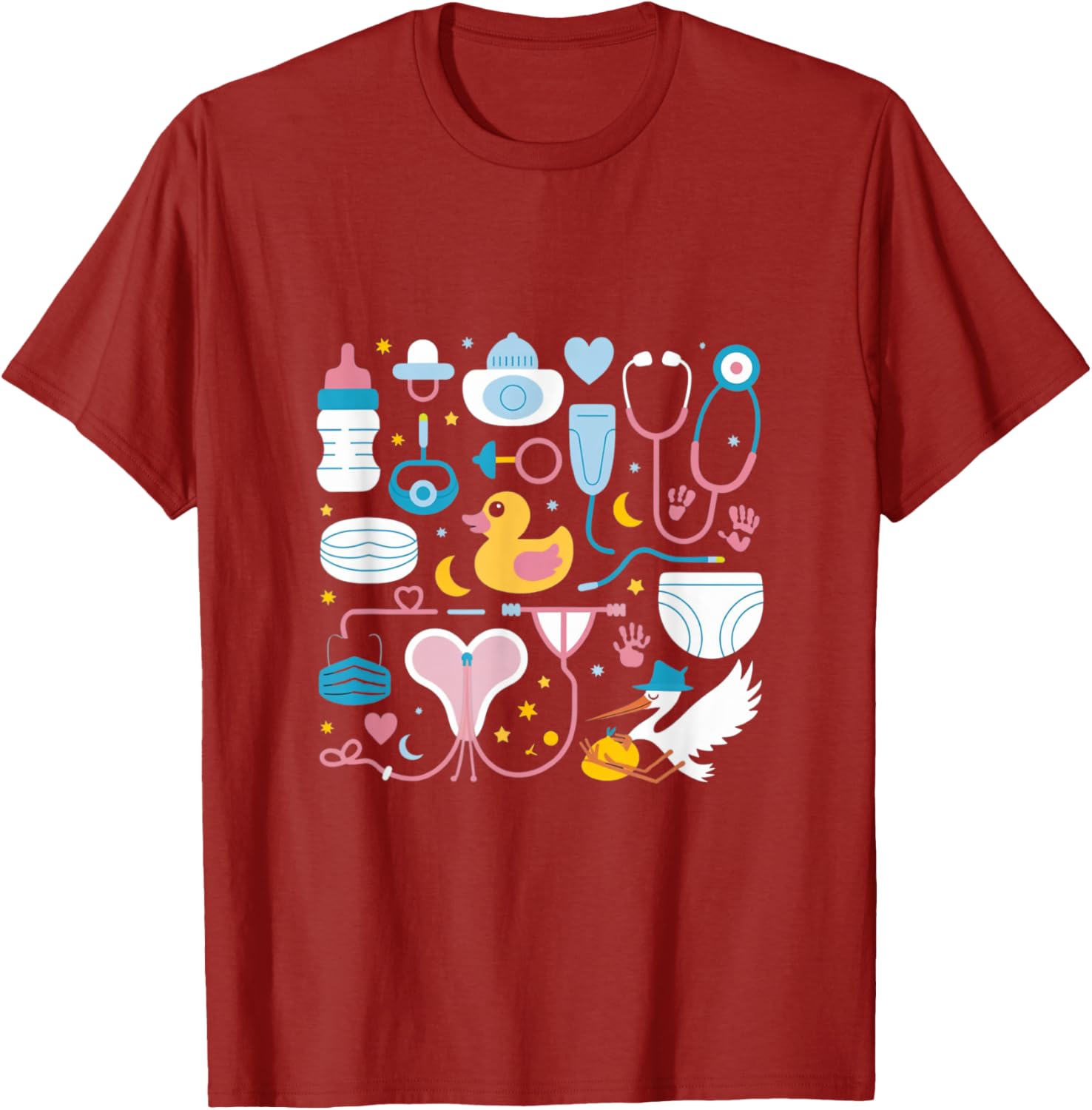 Women Retro Labor and Delivery Nurse T-Shirt for Registered Nurses - 5