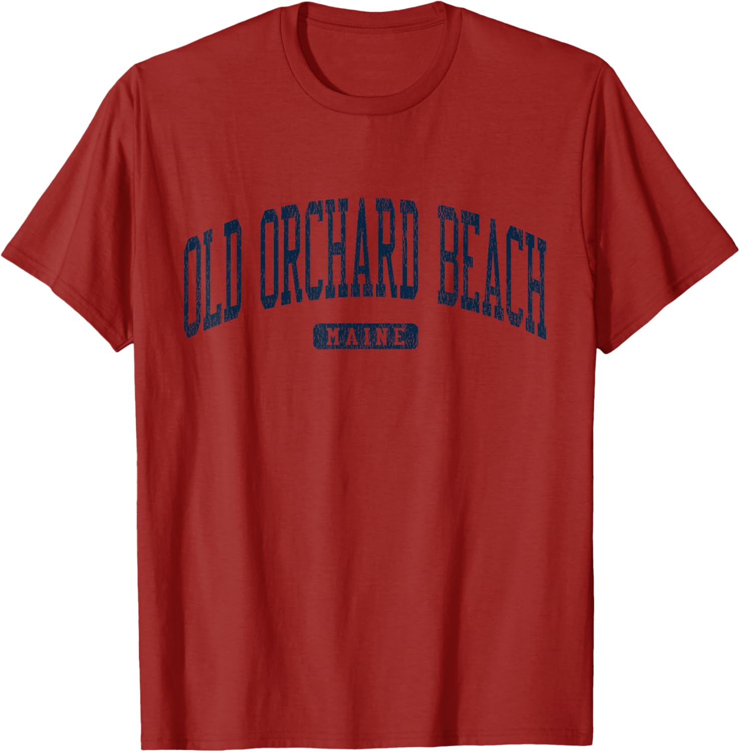 Old Orchard Beach Maine College Style Blue T-Shirt for Casual Wear - 16