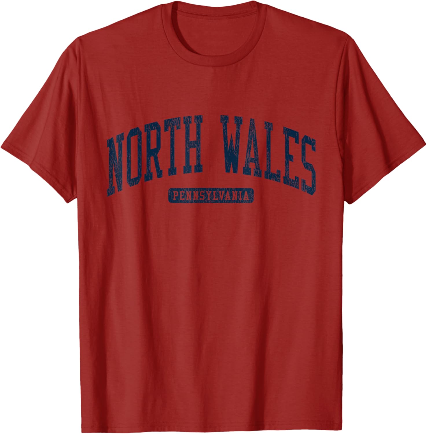 North Wales PA College University Style Blue T-Shirt for Students - 14