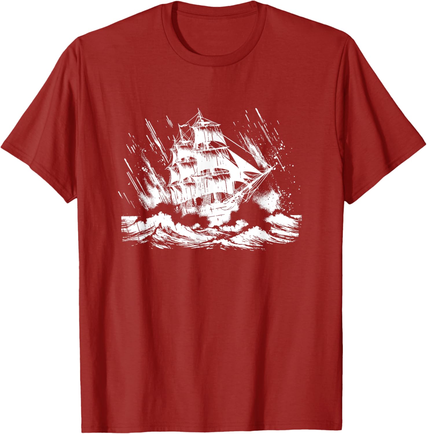 Snirt Three Master Sailing Ship T-Shirt Hoodie for Nautical Lovers - 4
