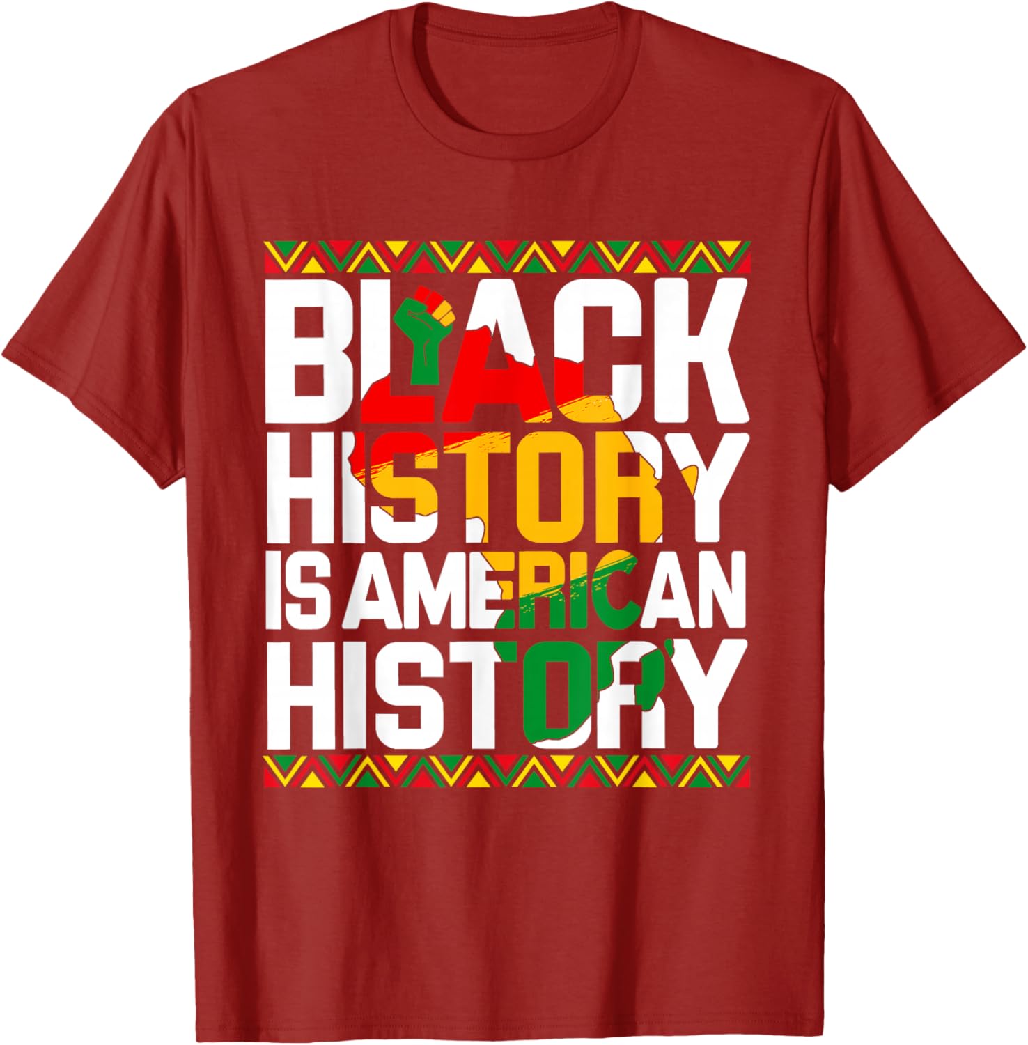 Black History is American History T-Shirt for Melanin Pride and Unity - 1