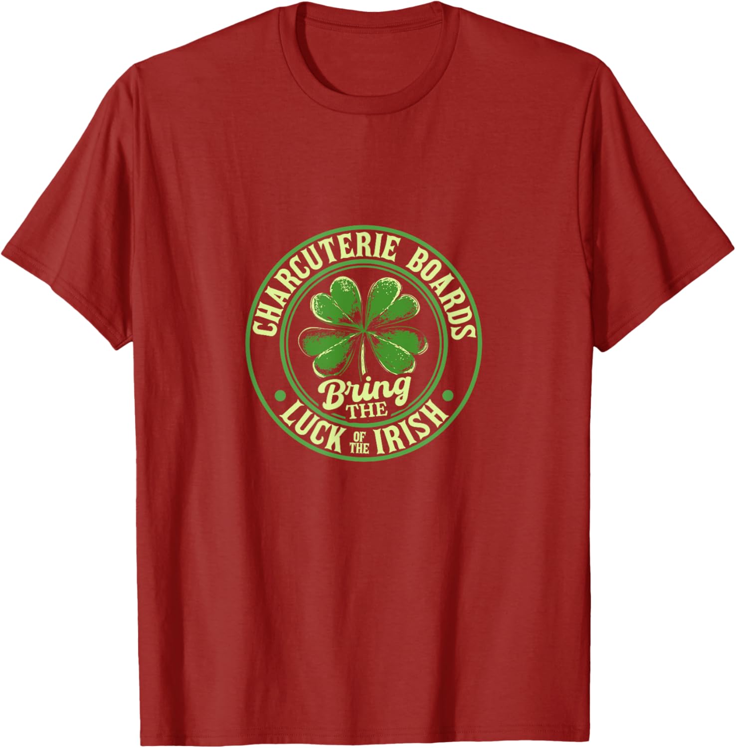 St. Patrick's Day Charcuterie Shamrock T-Shirt for Festive Fun - 11