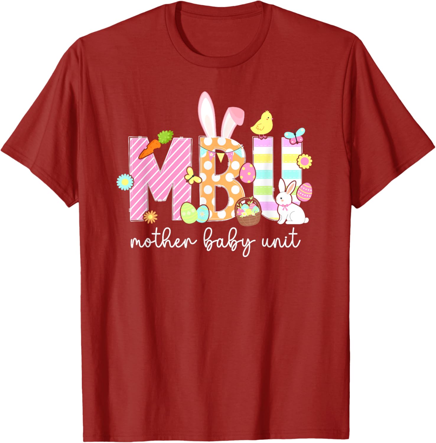 Easter Bunny T-Shirt for Nurses - Cute Mother Baby Unit Design - 1