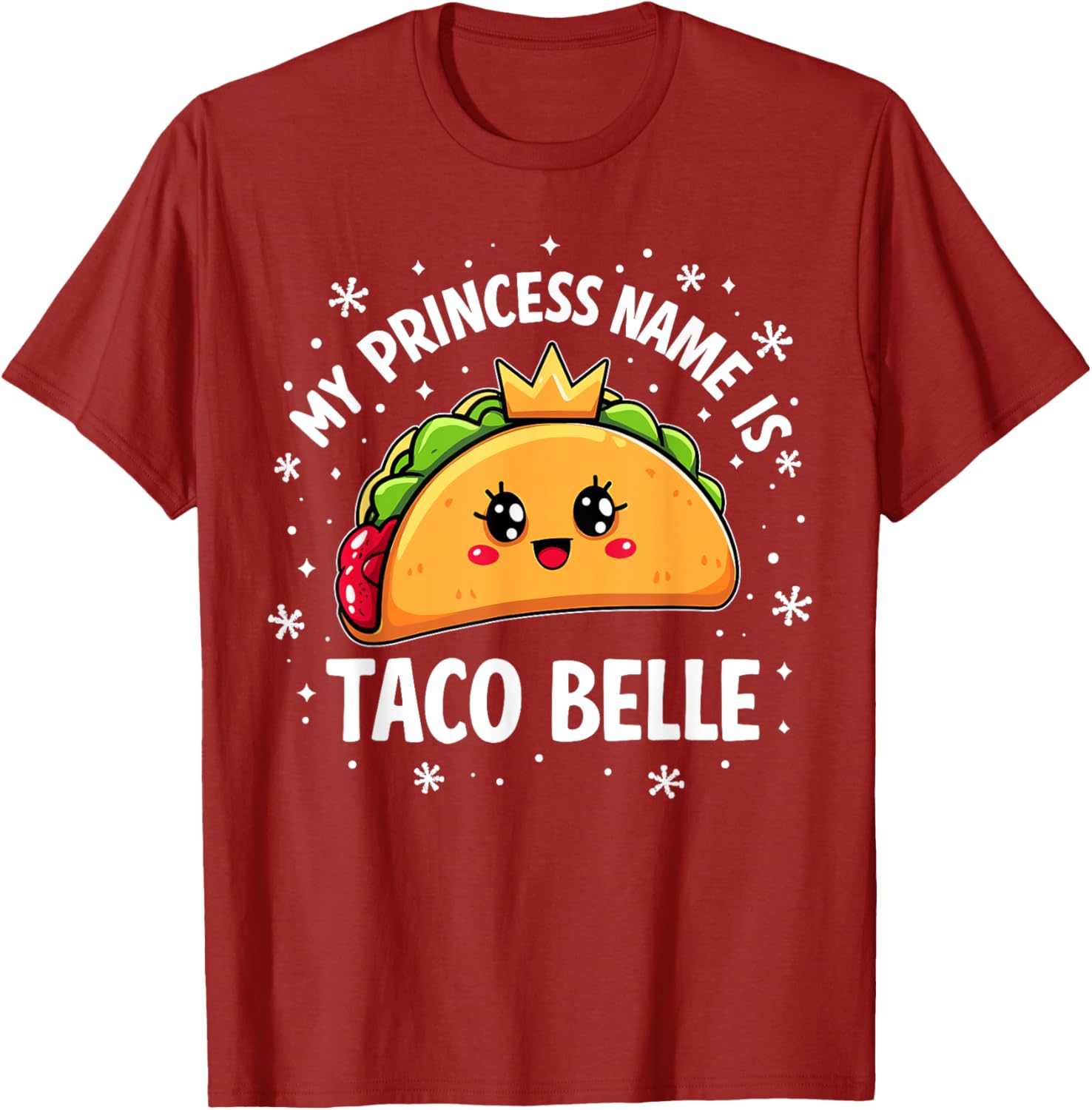 Funny Taco Belle Graphic T-Shirt for Taco Lovers and Foodies - 20
