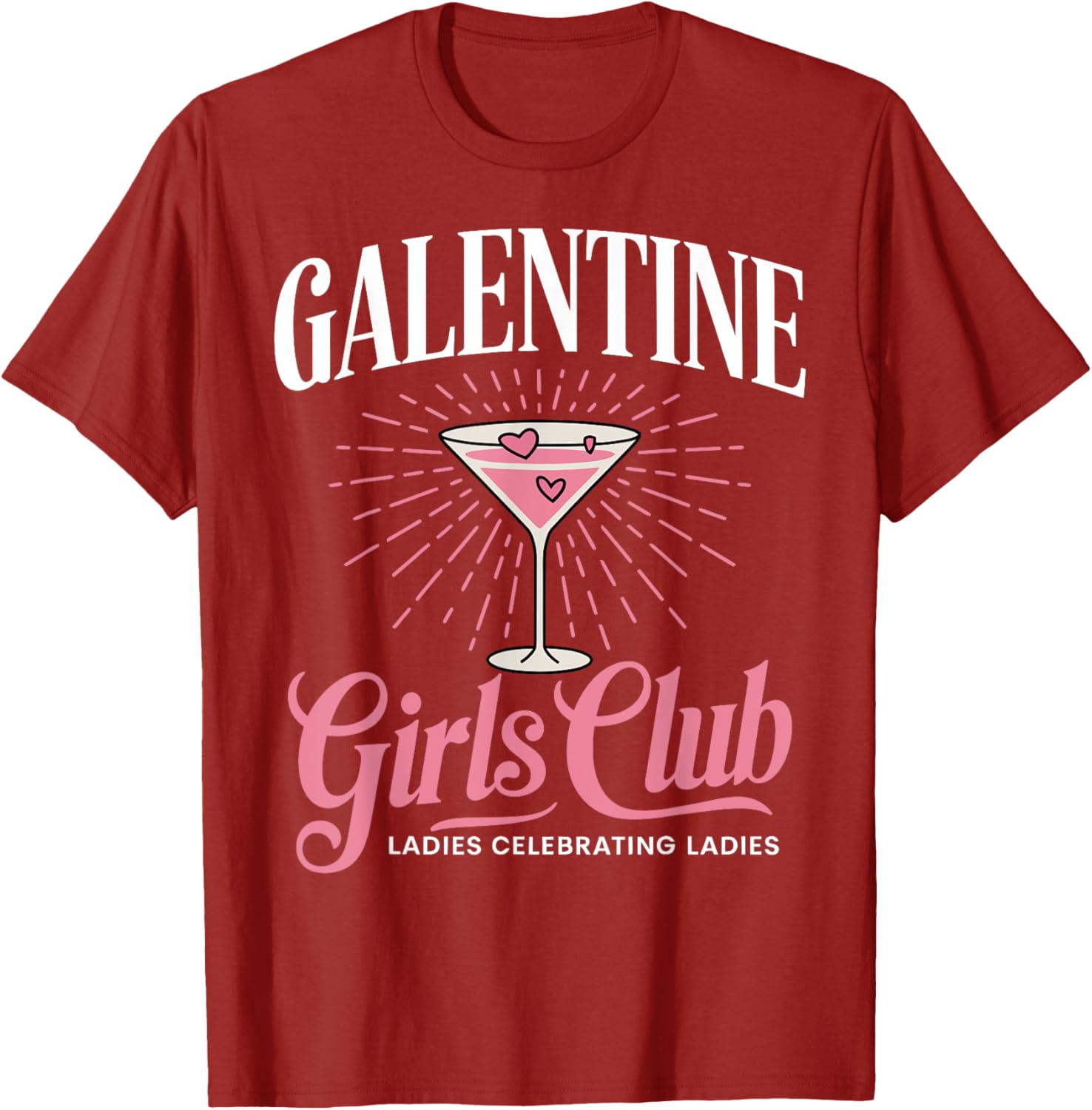 Celebrate Galentine's Day Women's Black T-Shirt - Short Sleeve & Unique Design - 4