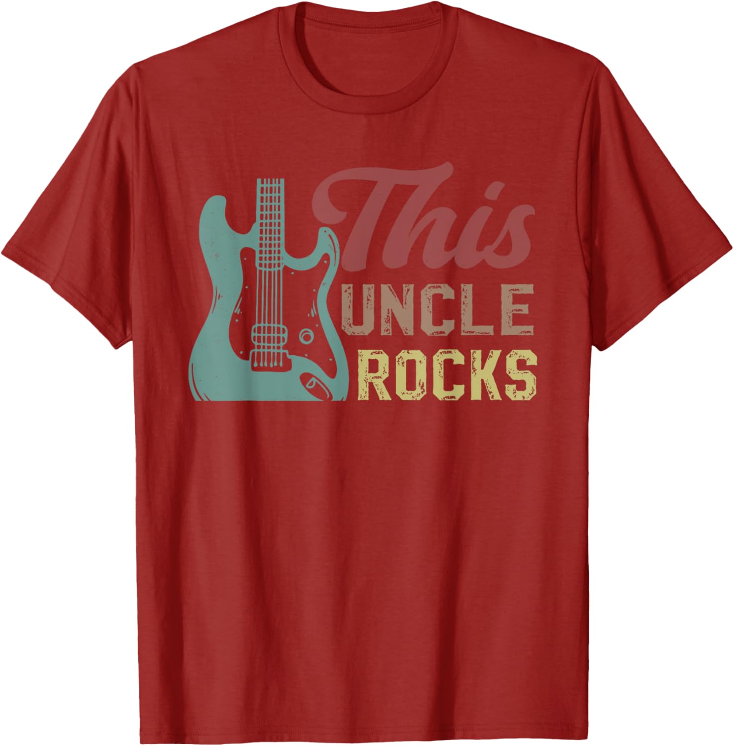 Guitar Uncle T-Shirt for Guitarists - Perfect Gift for Musical Uncles - 6