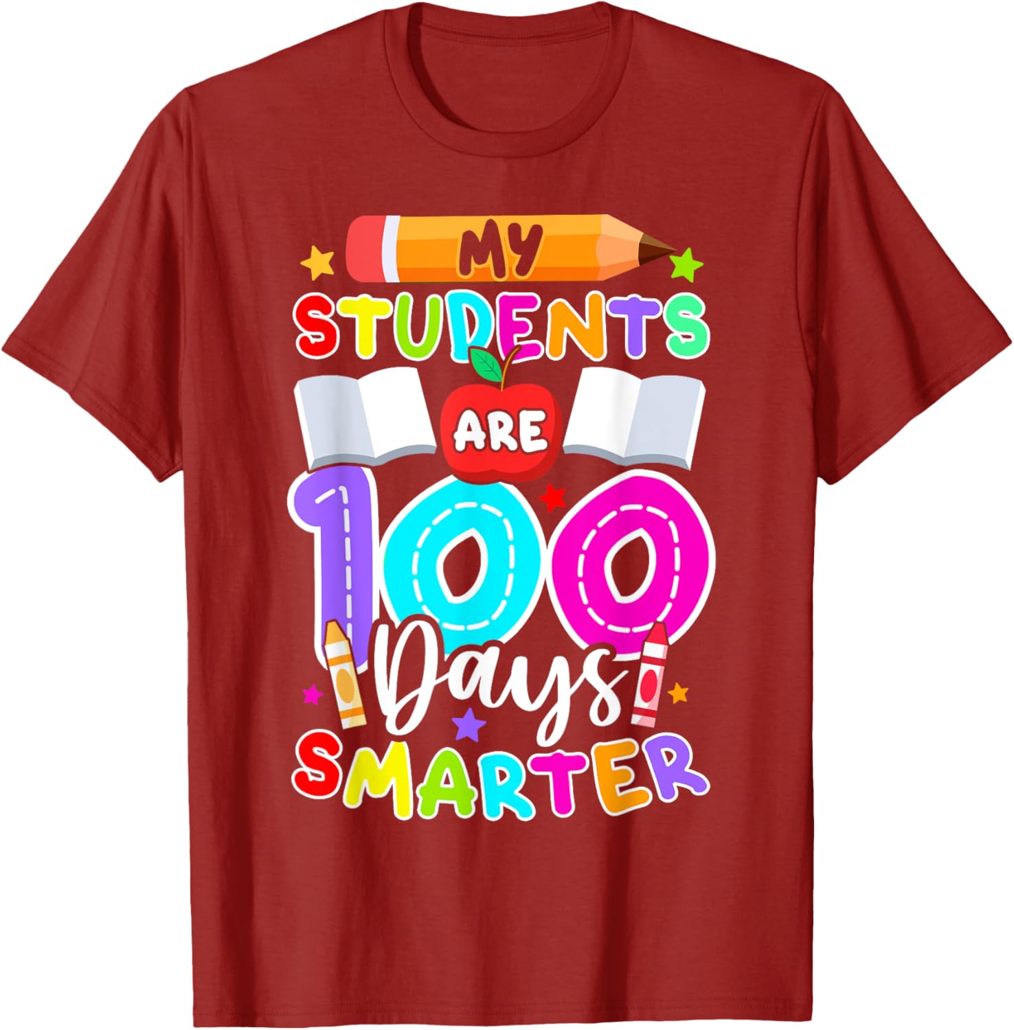 My Students Are 100 Days Smarter T-Shirt for 100th Day of School - 22