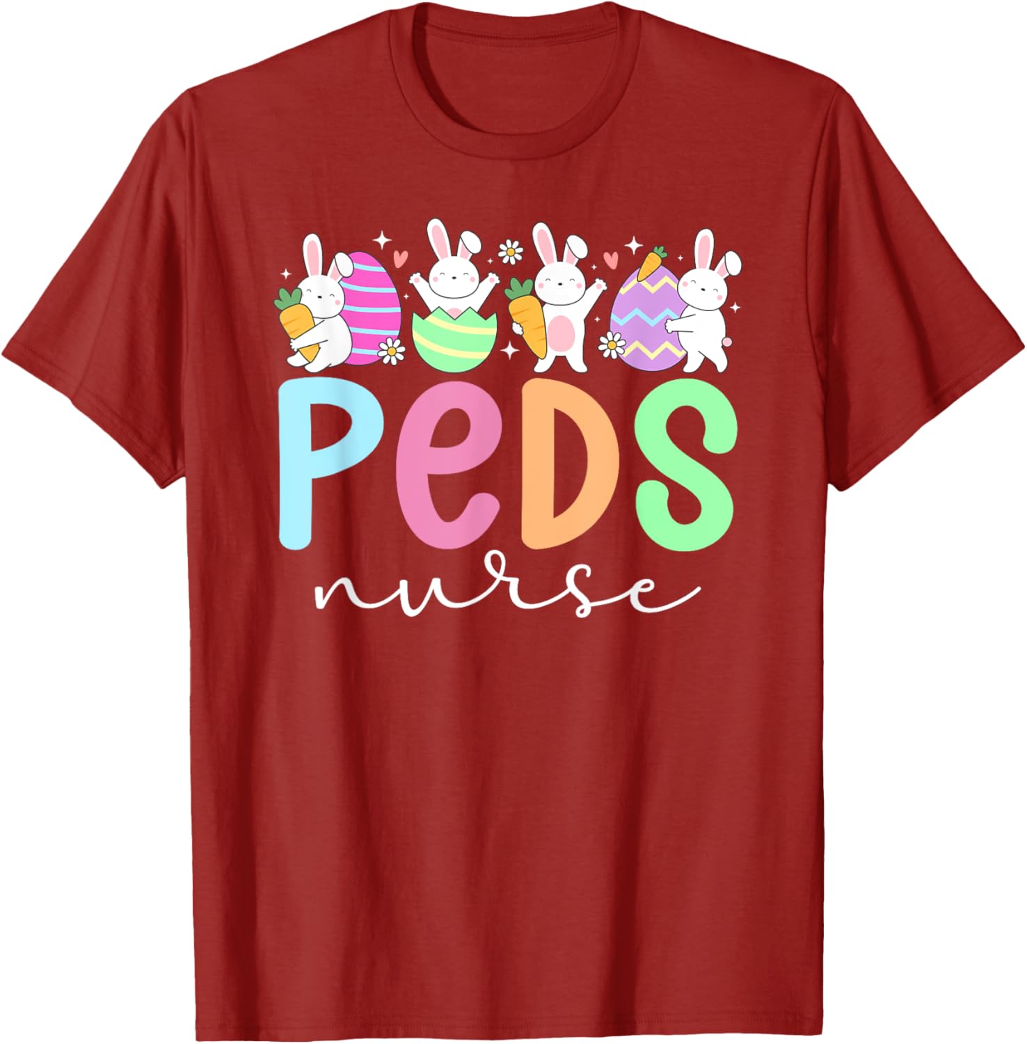 Pediatric Nurse Easter Bunny T-Shirt for Fun Easter Celebrations - 11