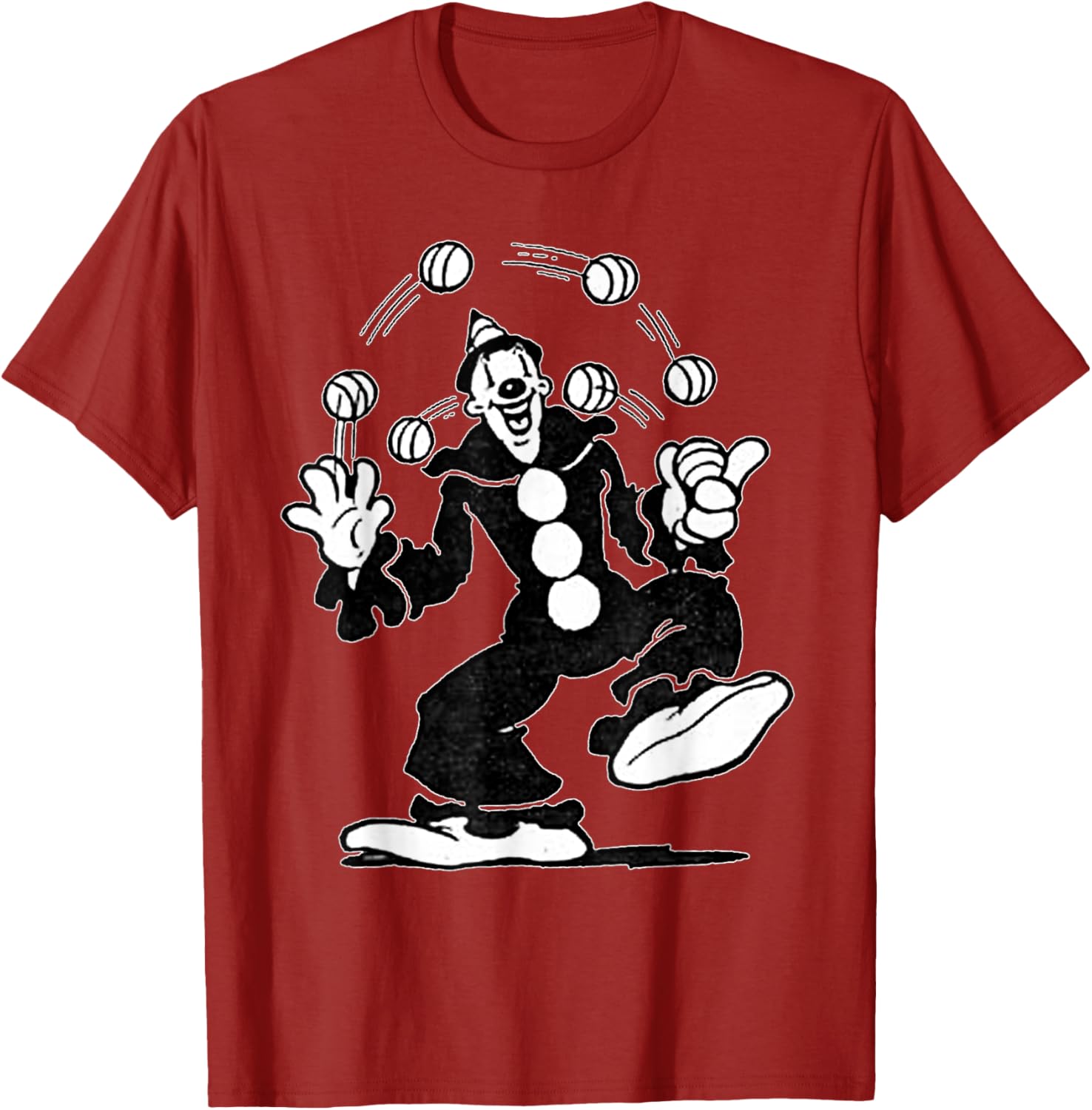 Koko the Clown Vintage Cartoon Juggling T-Shirt for Fun and Style - 20