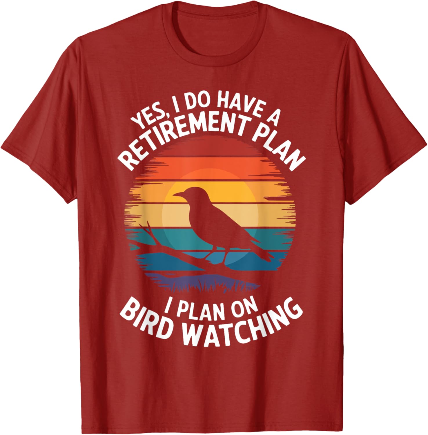 Retro Bird Lover T-Shirt for Bird Watching and Retirement Fun - 5