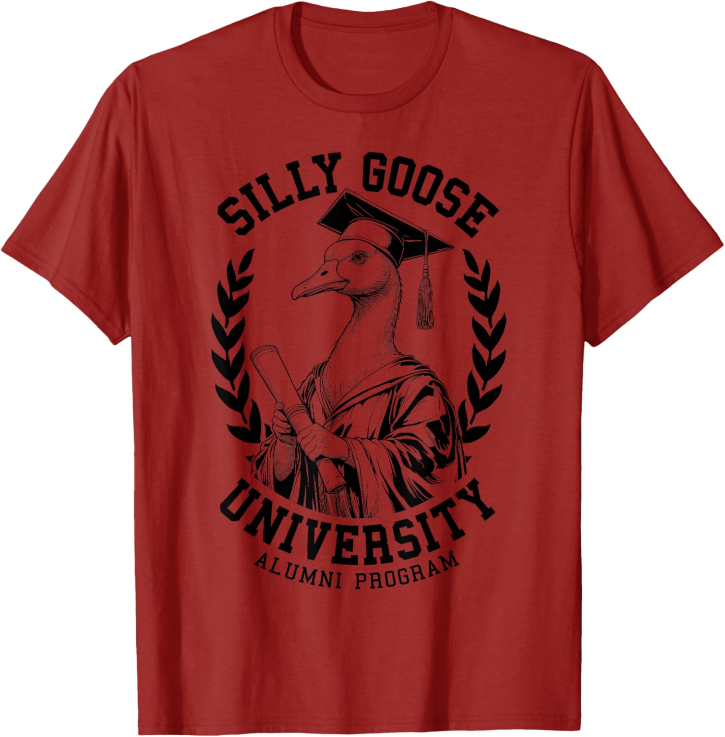 Silly Goose University Funny Alumni Varsity T-Shirt for Graduates - 11