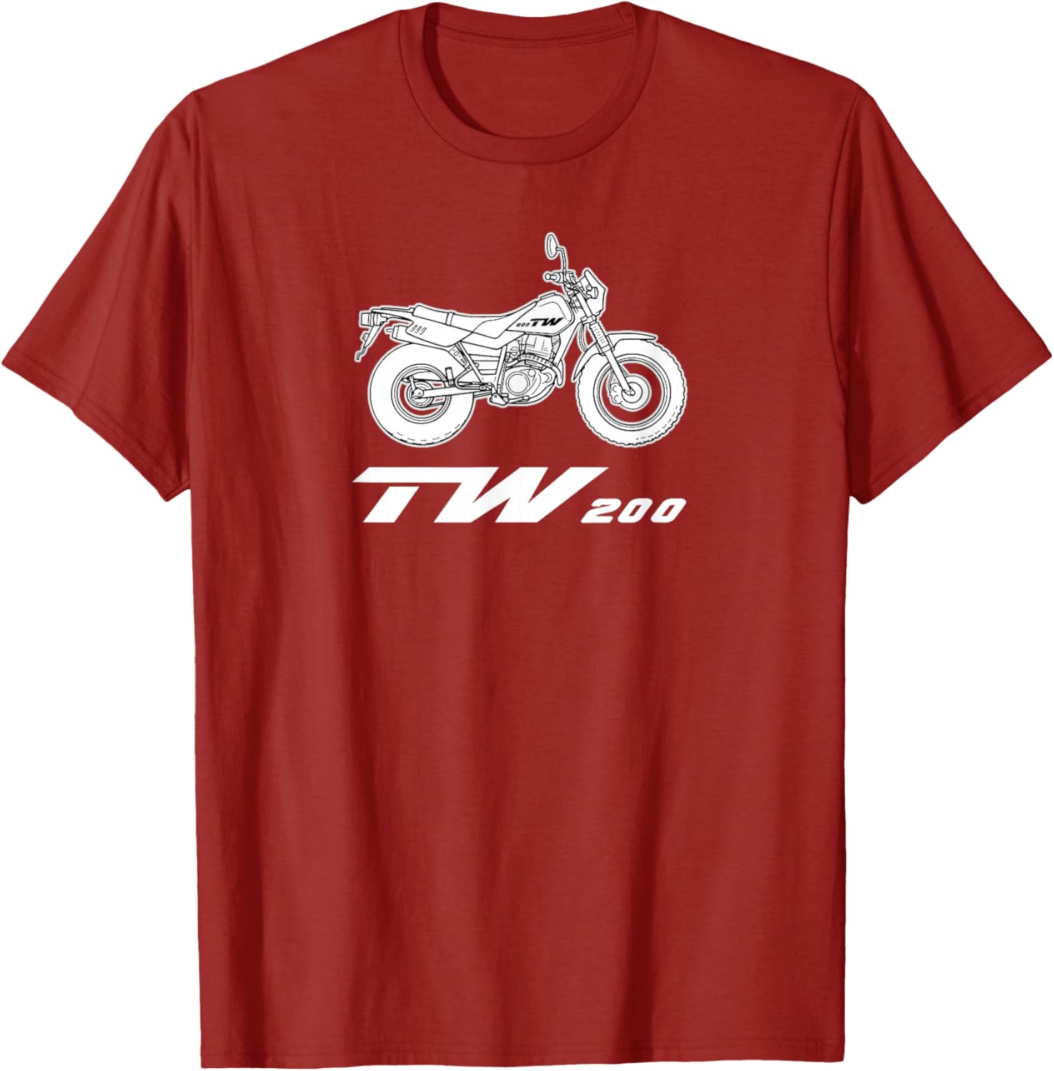 TW200 Dual Sport Dirt Bike T-Shirt for Motorcycle Enthusiasts - 8