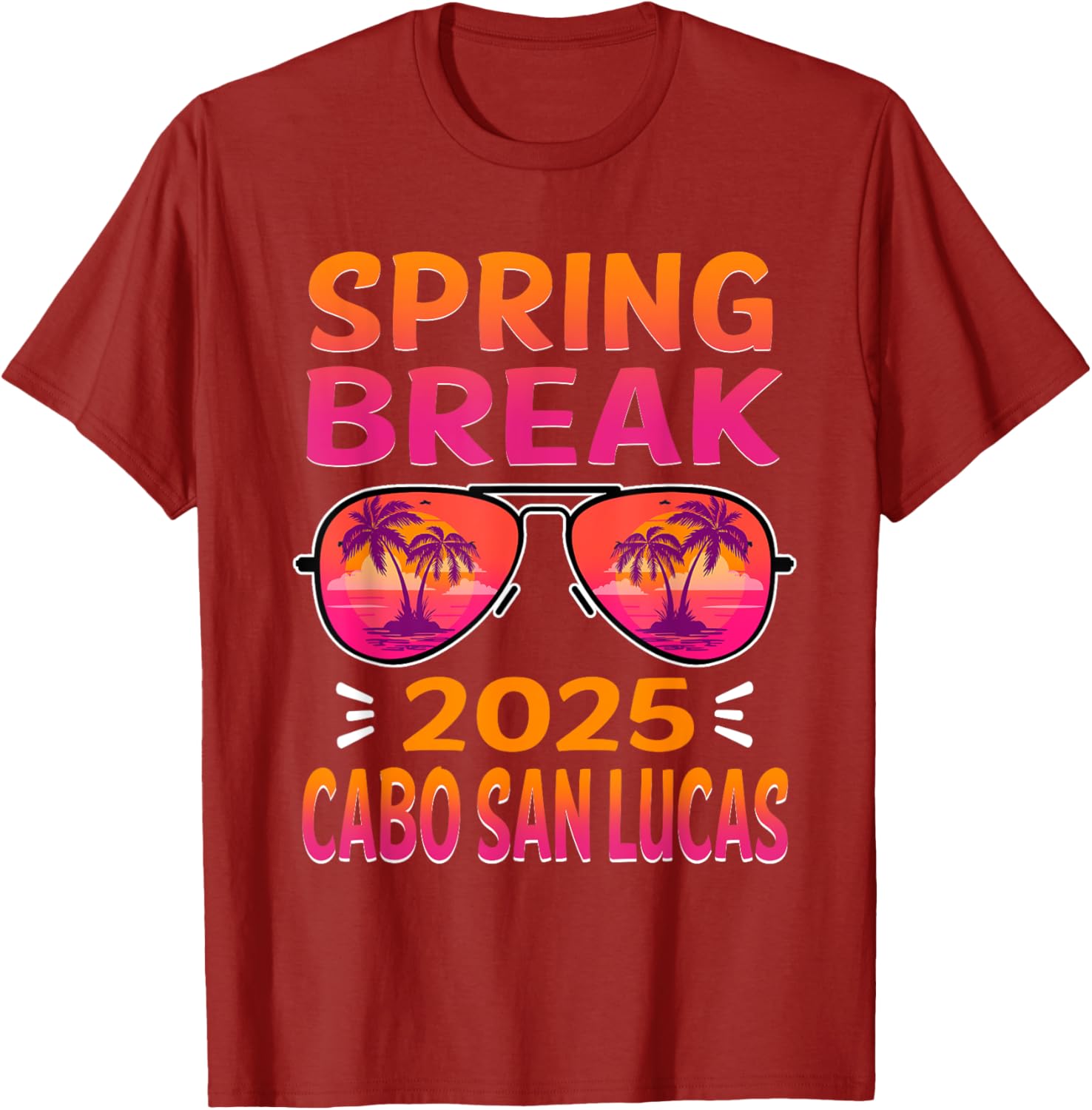 Spring Break Cabo San Lucas 2025 Retro T-Shirt for Beach Lovers - 5