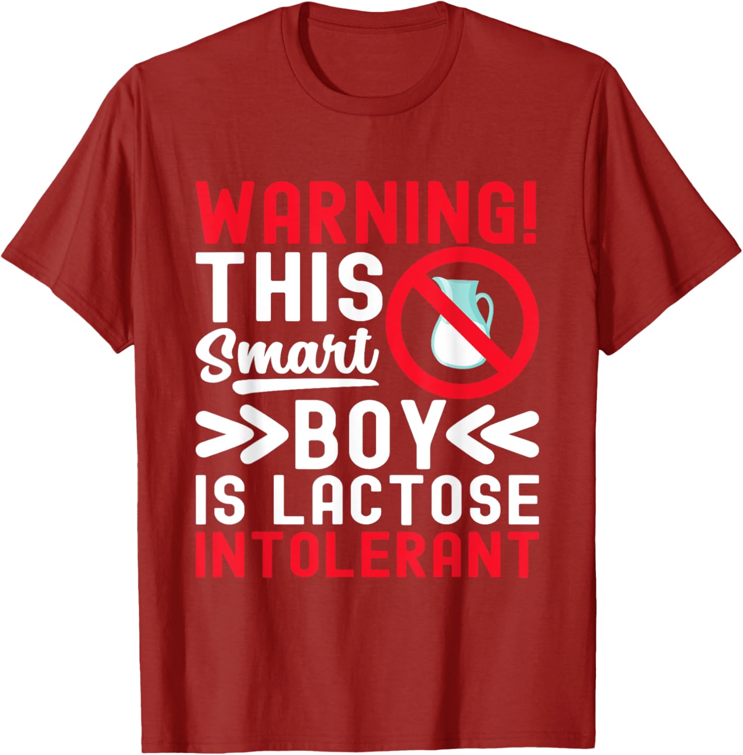 Lactose Intolerance Boy Dairy Allergy T-Shirt for Fun and Comfort - 8