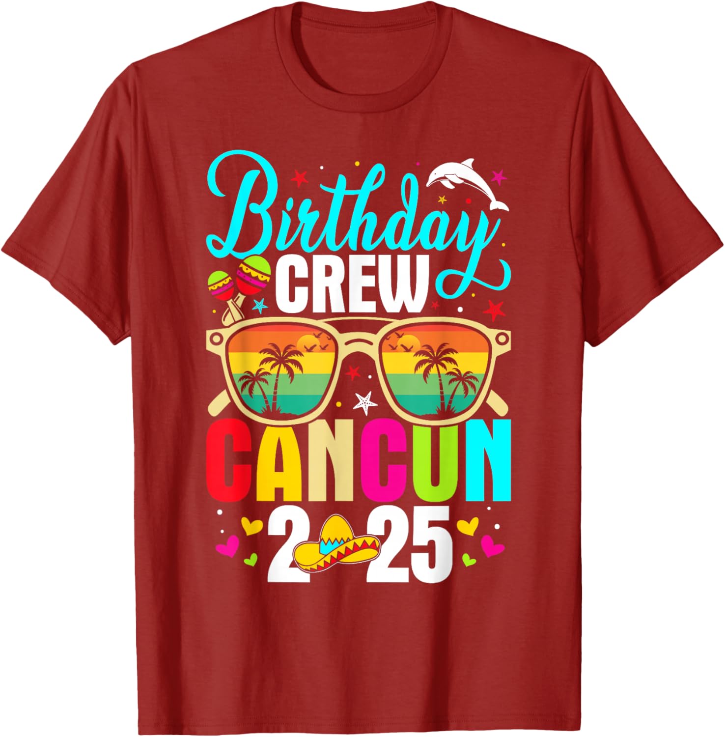 Fun Matching Cancun Birthday Boy Trip T-Shirt for 2025 Celebration - 12