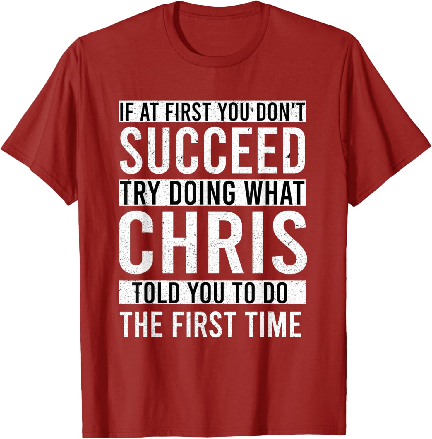 Funny Personalized CHRIS T-Shirt Gift for Dad - Unique Men's Apparel - 21