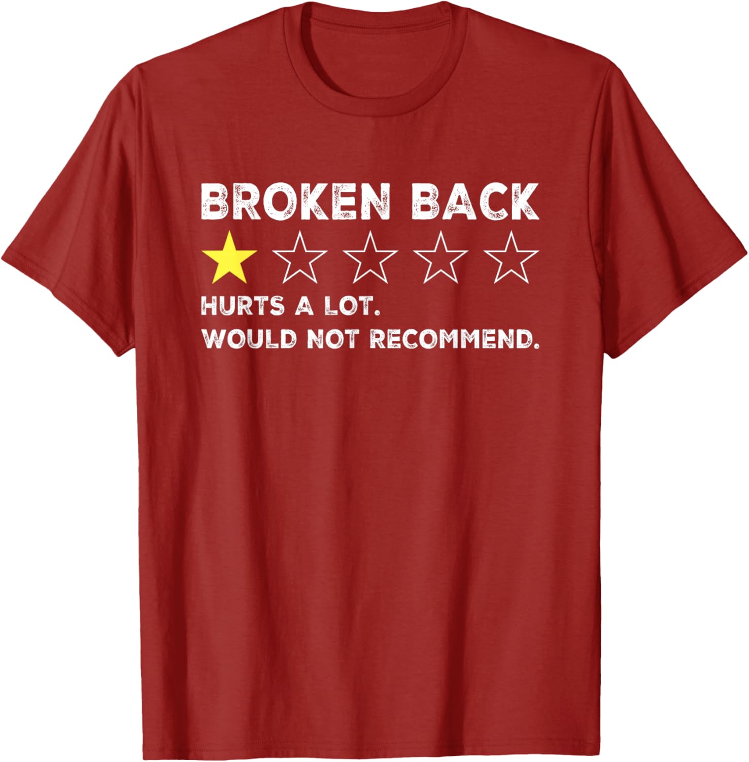 Funny Get Well Soon T-Shirt for Broken Back Spine Injury Recovery - 4