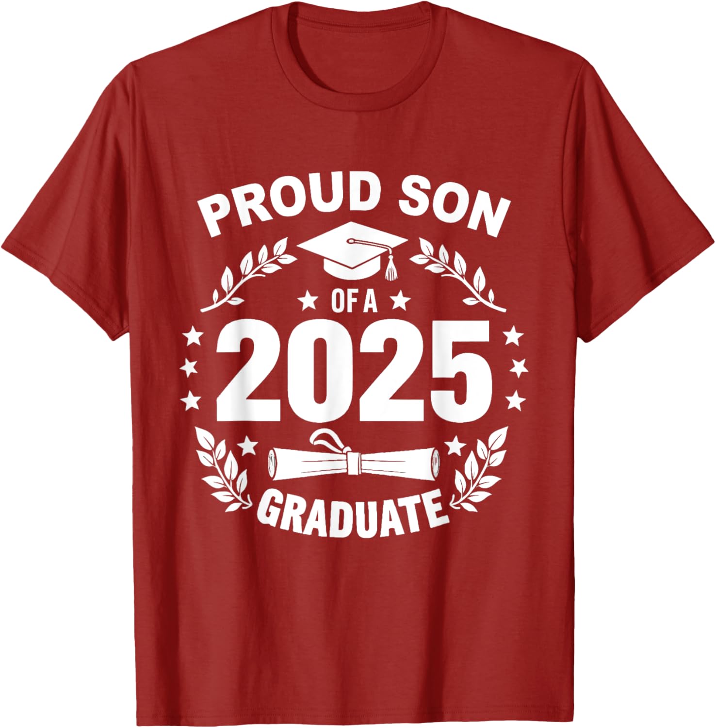 Proud Son of a 2025 Graduate T-Shirt for Class of 2025 Celebration - 2