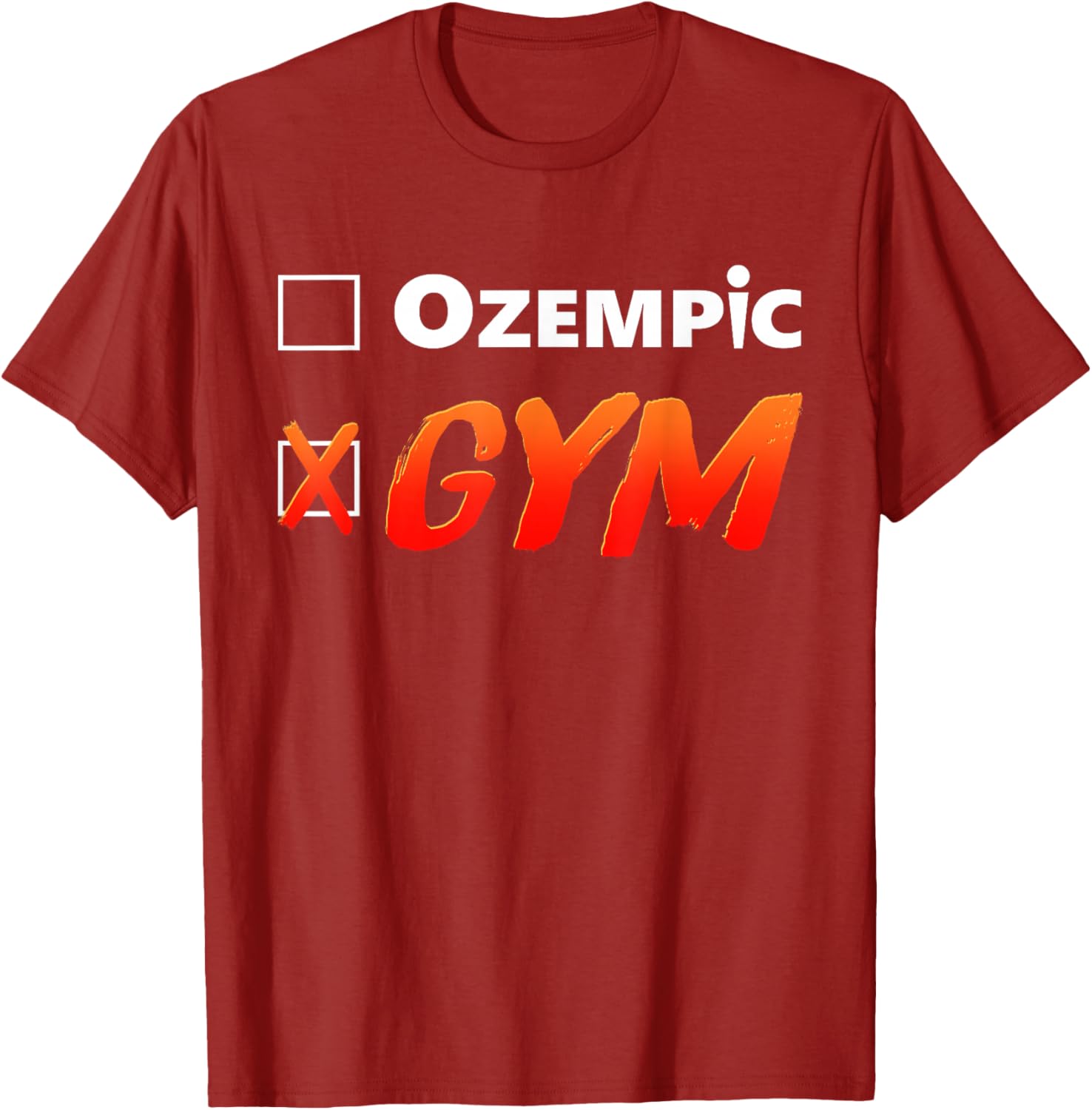 Funny Ozempic Gym T-Shirt for Fitness Lovers - Unique Design Apparel - 21