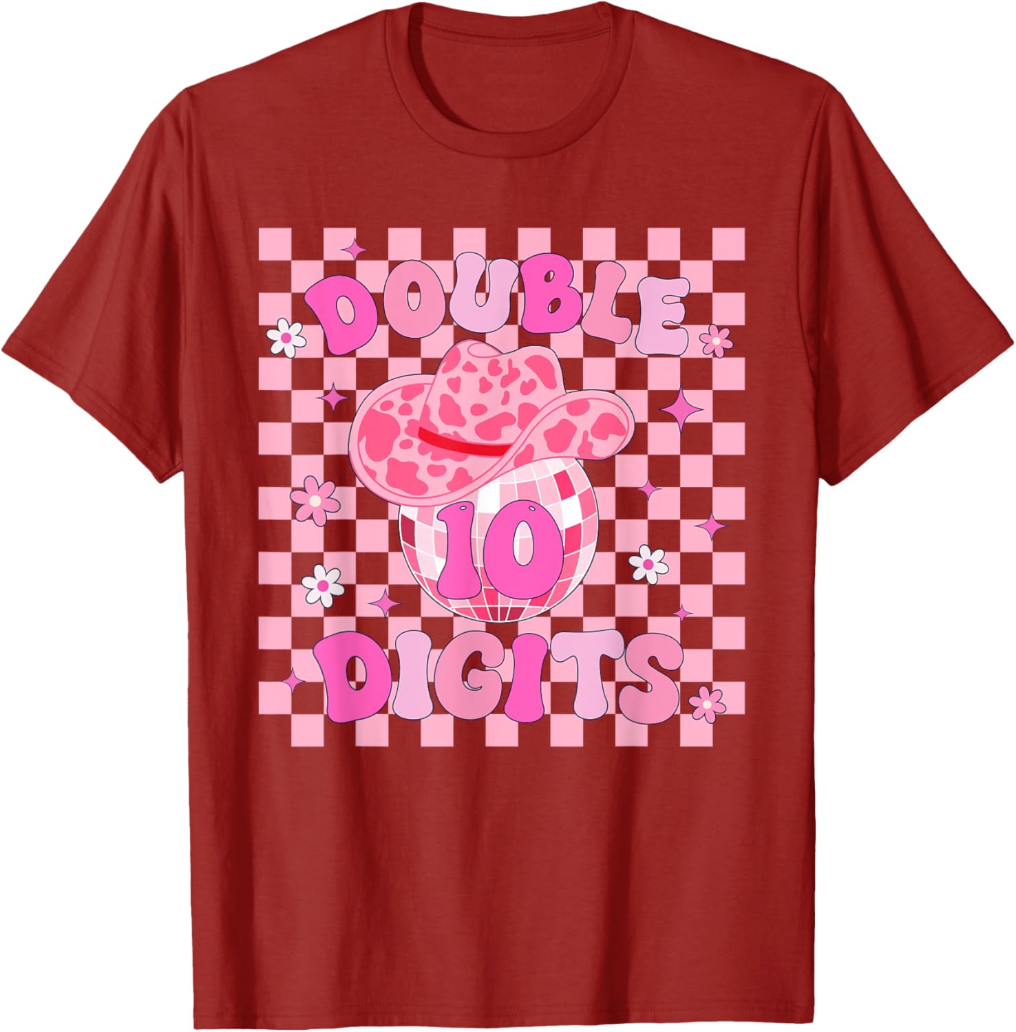 10th Birthday Rodeo Cowgirl T-Shirt for Girls - Fun Double Digits Tees - 2