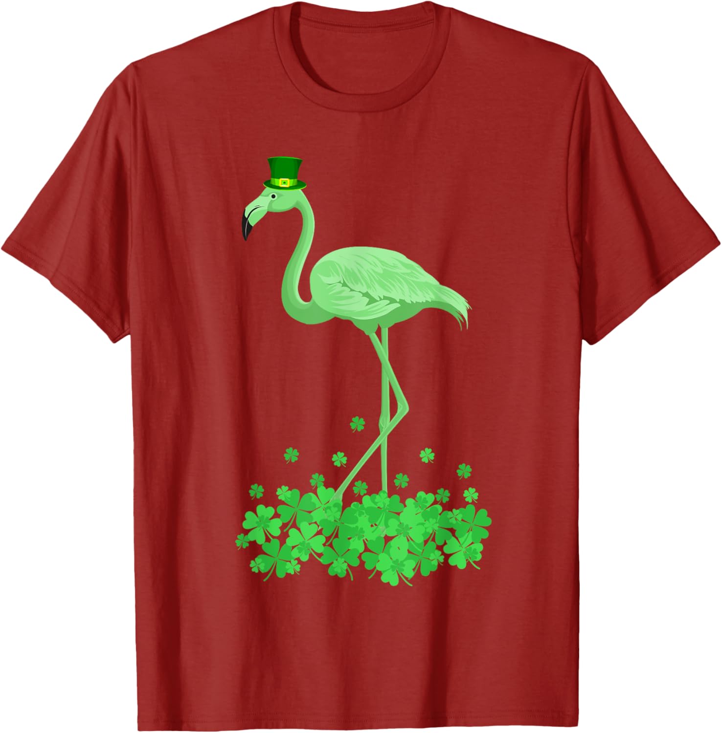 Lucky Leprechaun Flamingo T-Shirt for St Patrick's Day Fun - 6