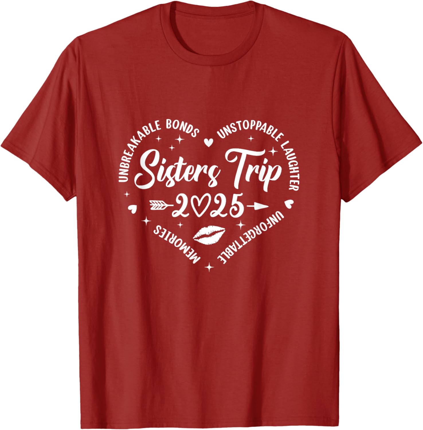Sisters Trip 2025 Retro T-Shirt for Friends Vacation Memories - 10