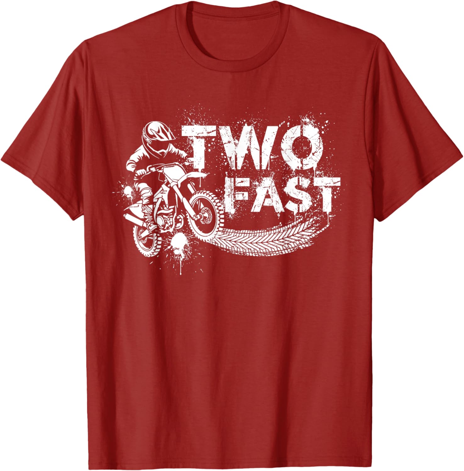 Fast Dirt Bike Birthday T-Shirt for 2nd Birthday Boy - Fun Decorations - 9