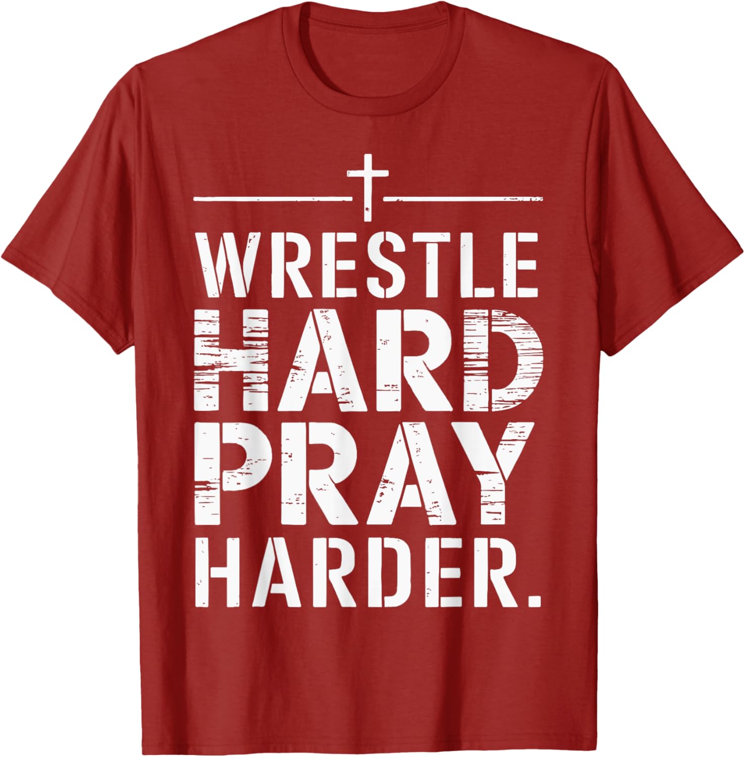 Wrestle Hard Pray Harder T-Shirt for Athletes and Faithful Fans - 9