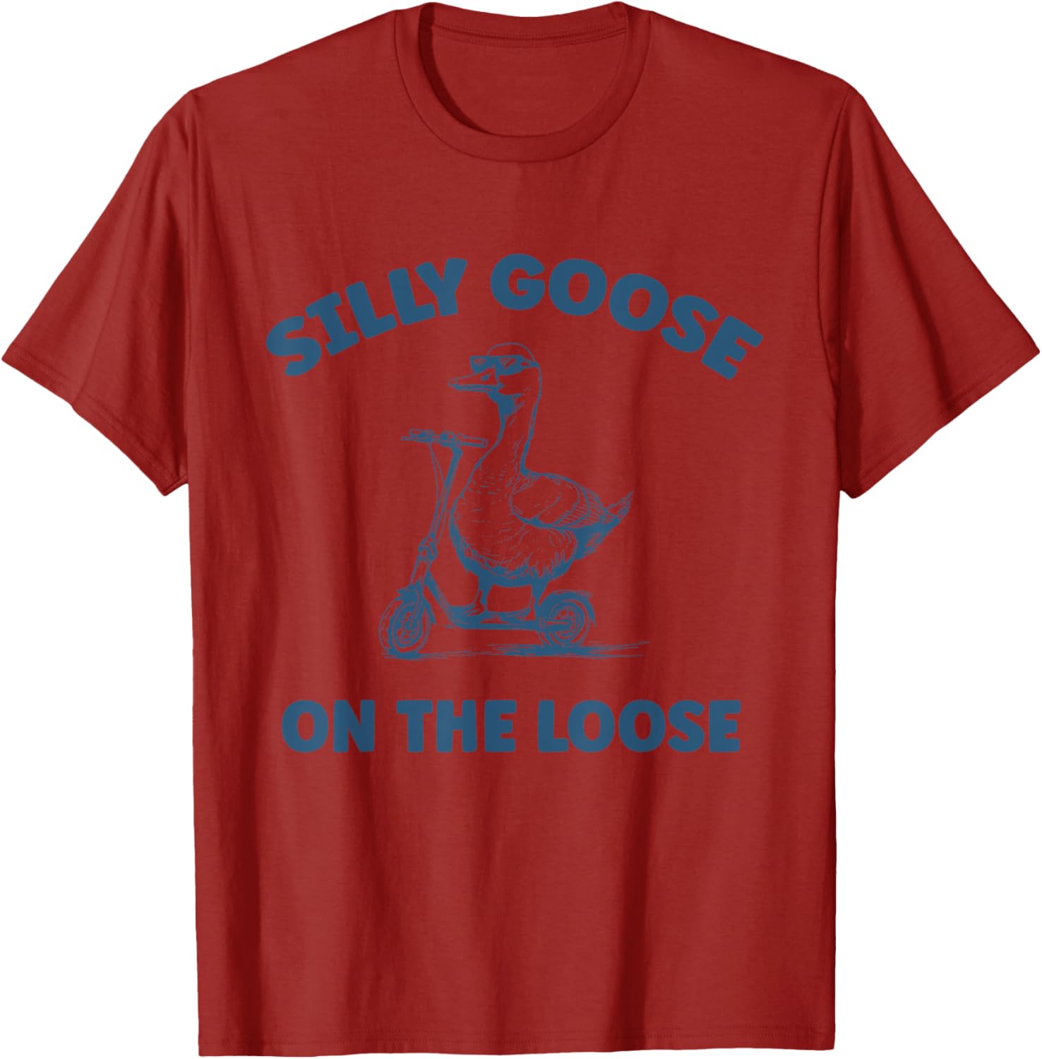 Funny Silly Goose On The Loose Kids T-Shirt for Boys and Girls - 8
