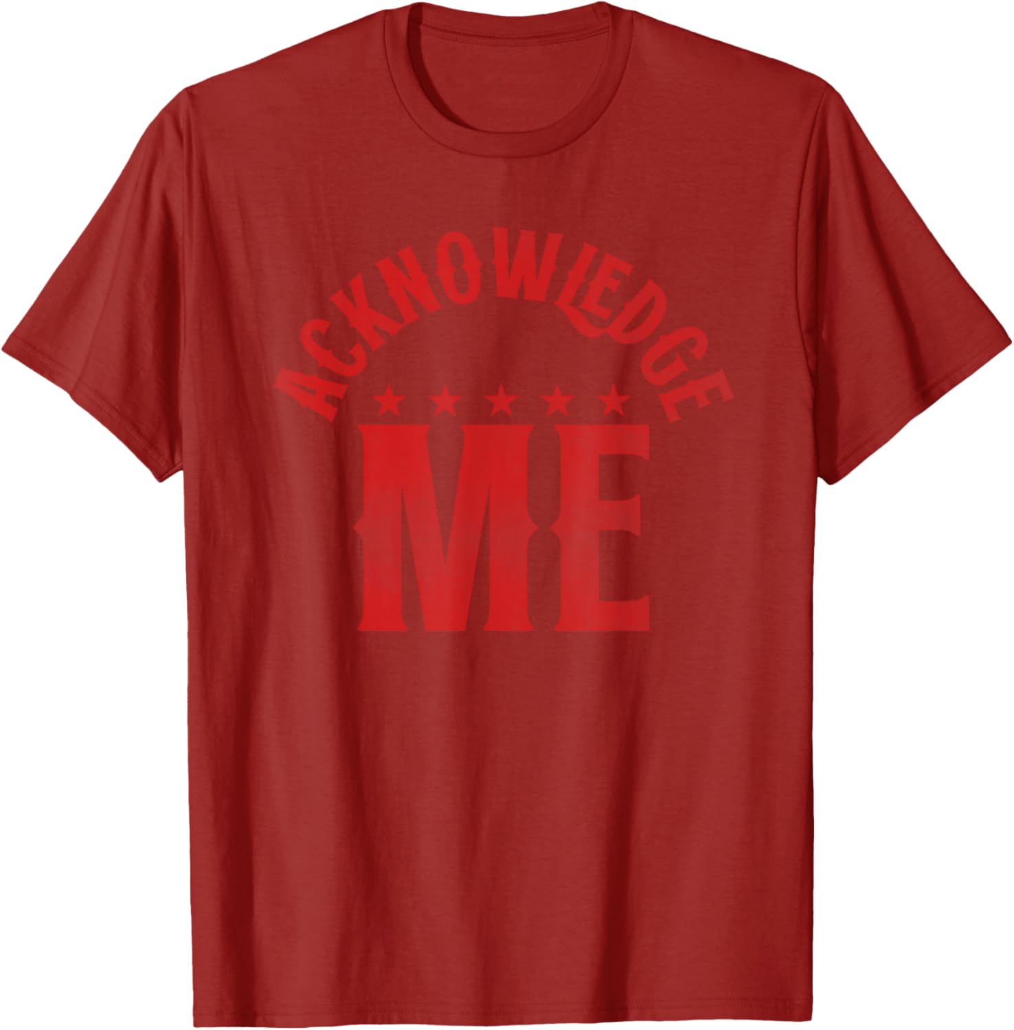 Acknowledge Me Retro Vintage Sports Competition T-Shirt for All Seasons - 19