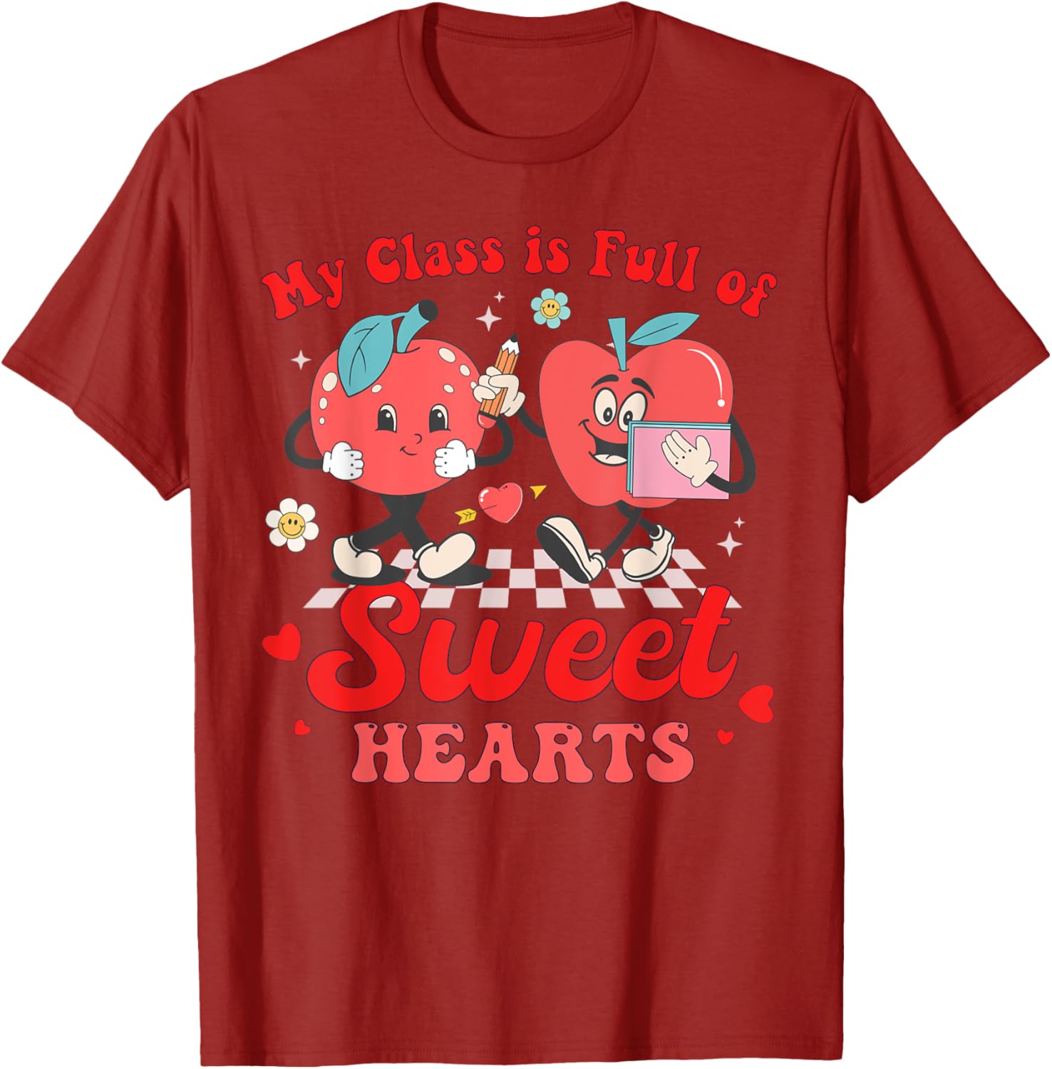 Cute Teacher Valentines Day T-Shirt My Class Is Full of Sweethearts - 2