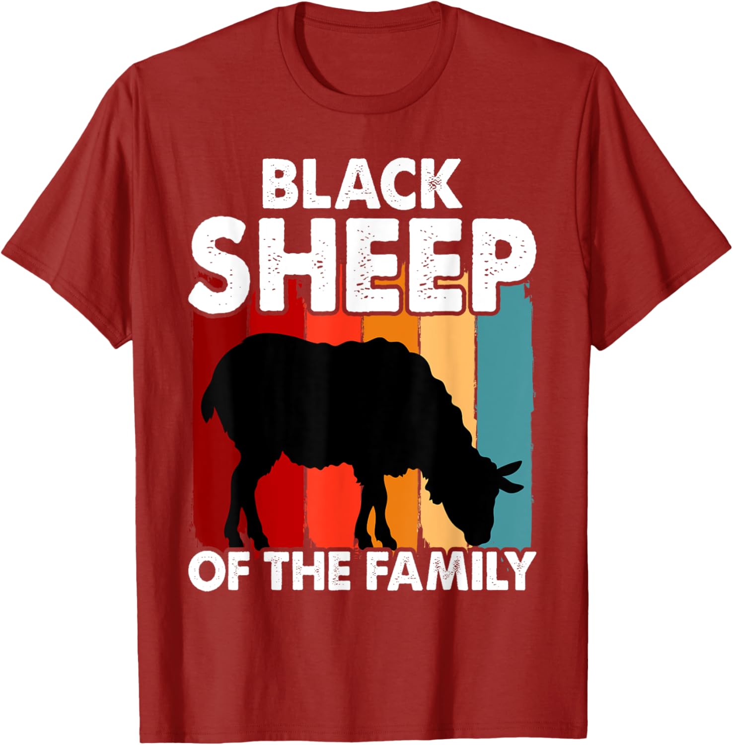 Funny Black Sheep of the Family T-Shirt for Trendy Casual Wear - 3