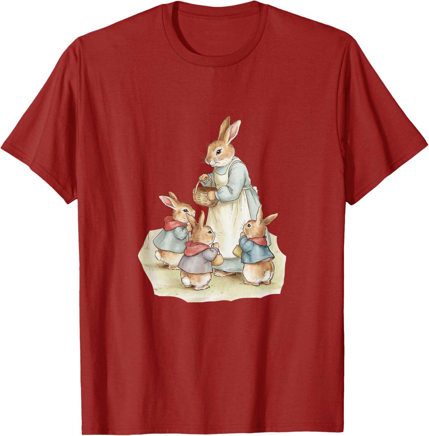 Retro Cottagecore Easter Bunny Vintage Rabbit Women's T-Shirt - 1