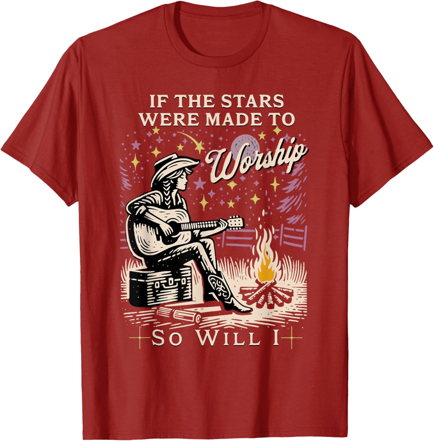 If The Stars Were Made To Worship So Will I T-Shirt for Believers - 10