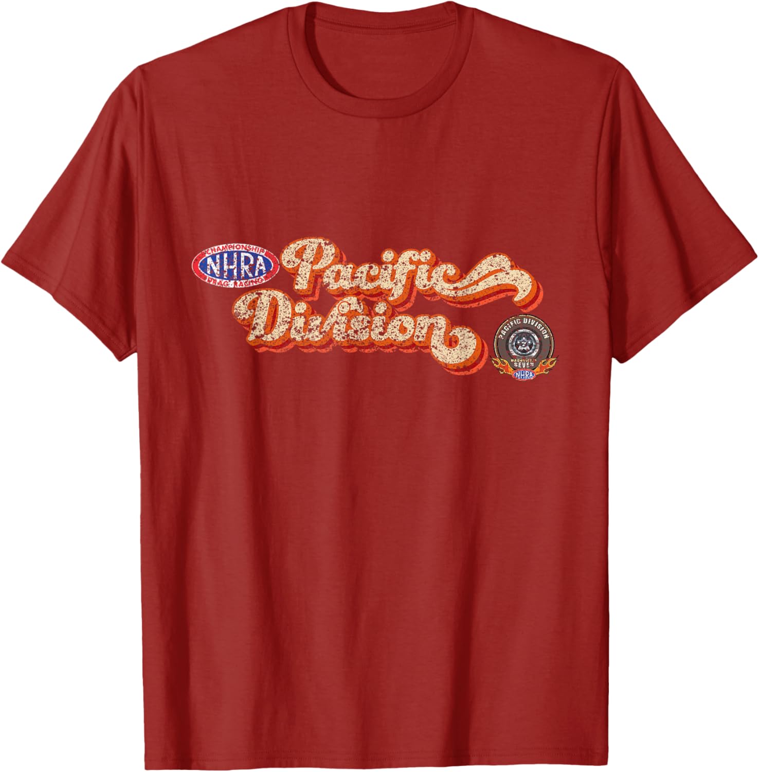 NHRA Pacific Division Vintage T-Shirt for Racing Enthusiasts and Fans - 2