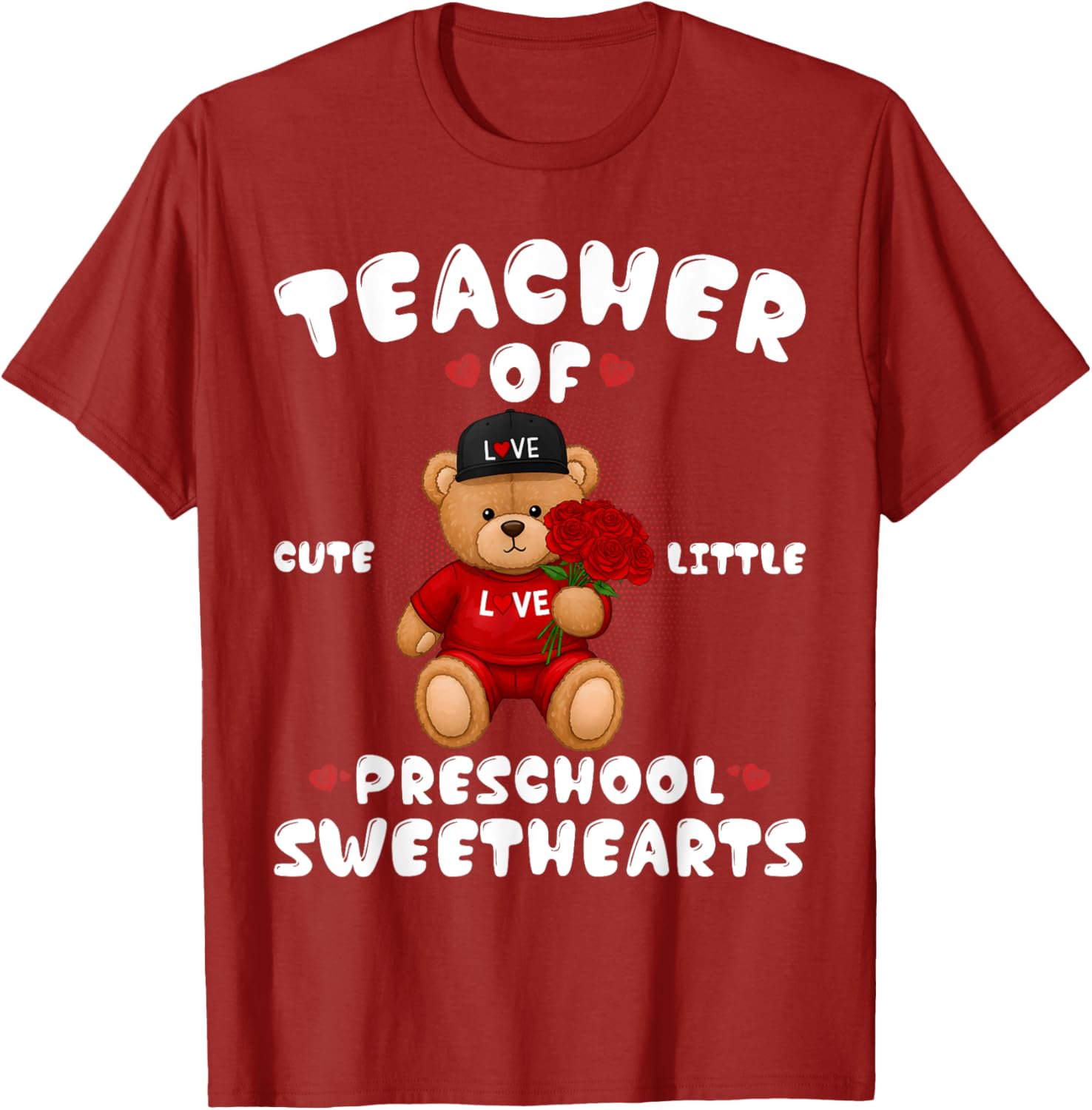 Cute Valentine's Day T-Shirt for Preschool Teachers in Love - 12