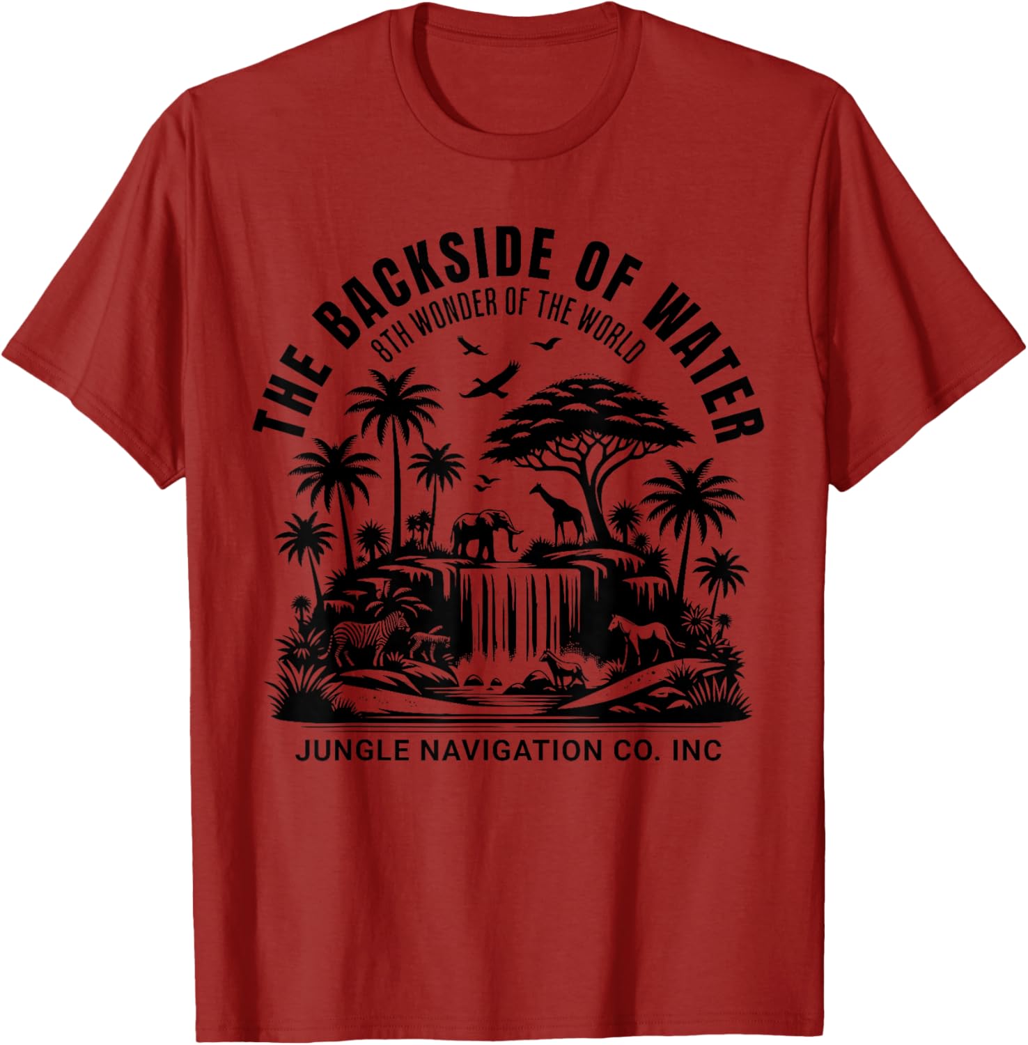 Jungle Adventure T-Shirt Backside of Water Cruise Theme Park Ride - 12