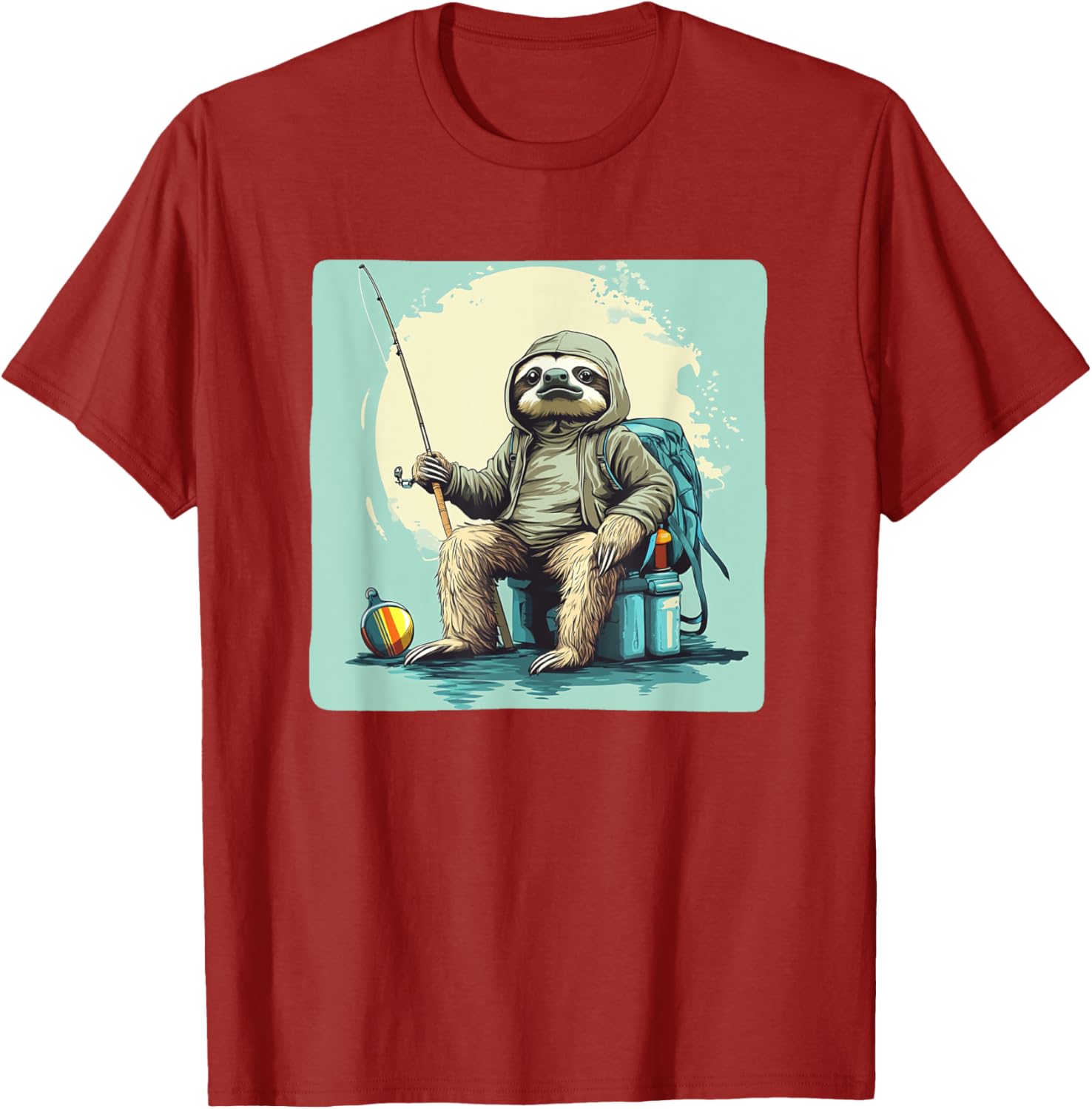 Fishing Sloth T-Shirt - Slow and Steady Wins the Catch Apparel - 19