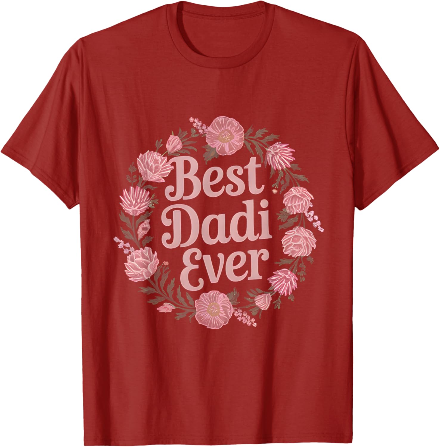 Best Dadi Ever Floral T-Shirt for Indian Grandmas - Perfect Mother's Day Gift - 8