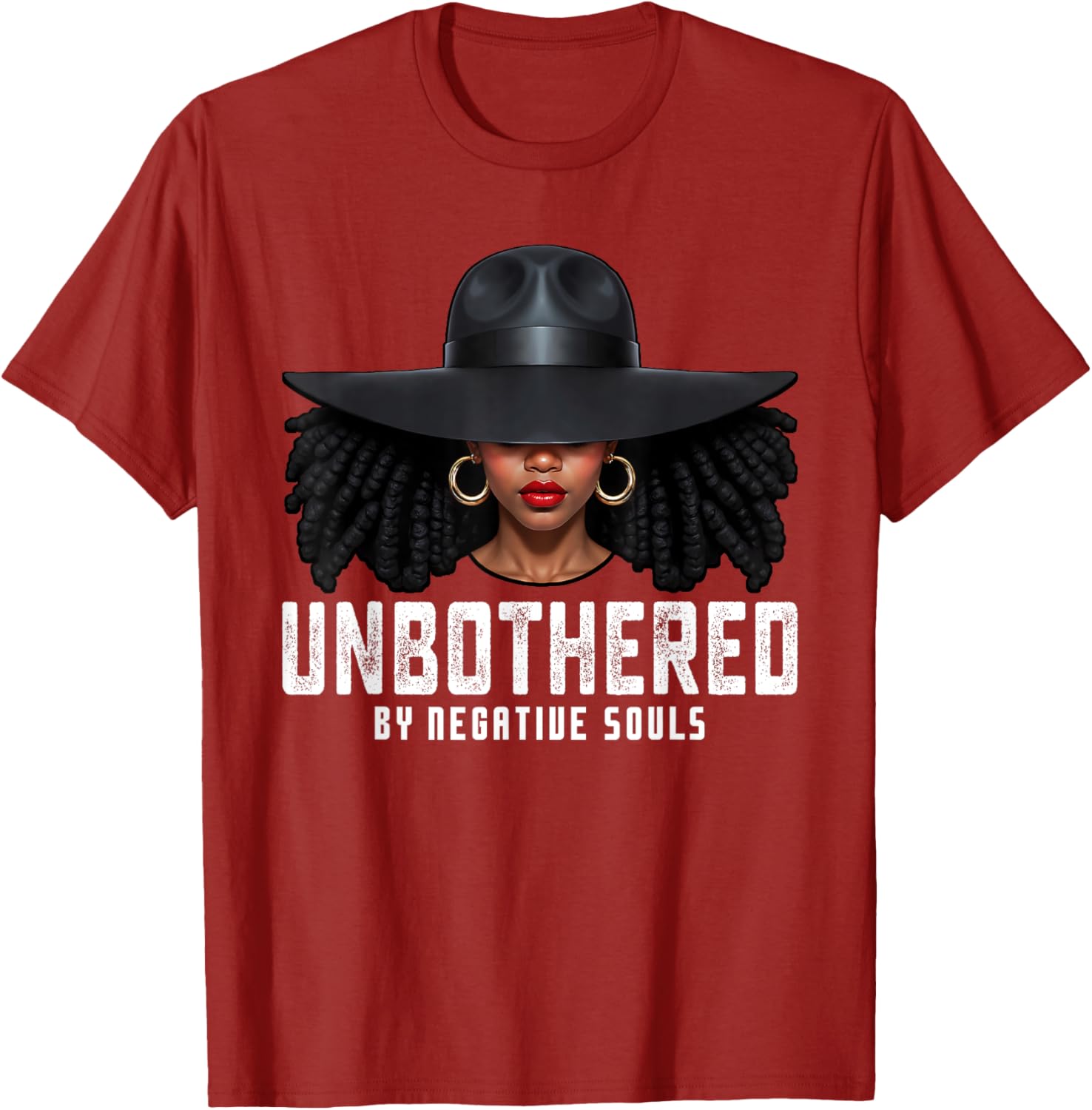 Unbothered Sassy Black Queen T-Shirt for African American Women and Girls - 23