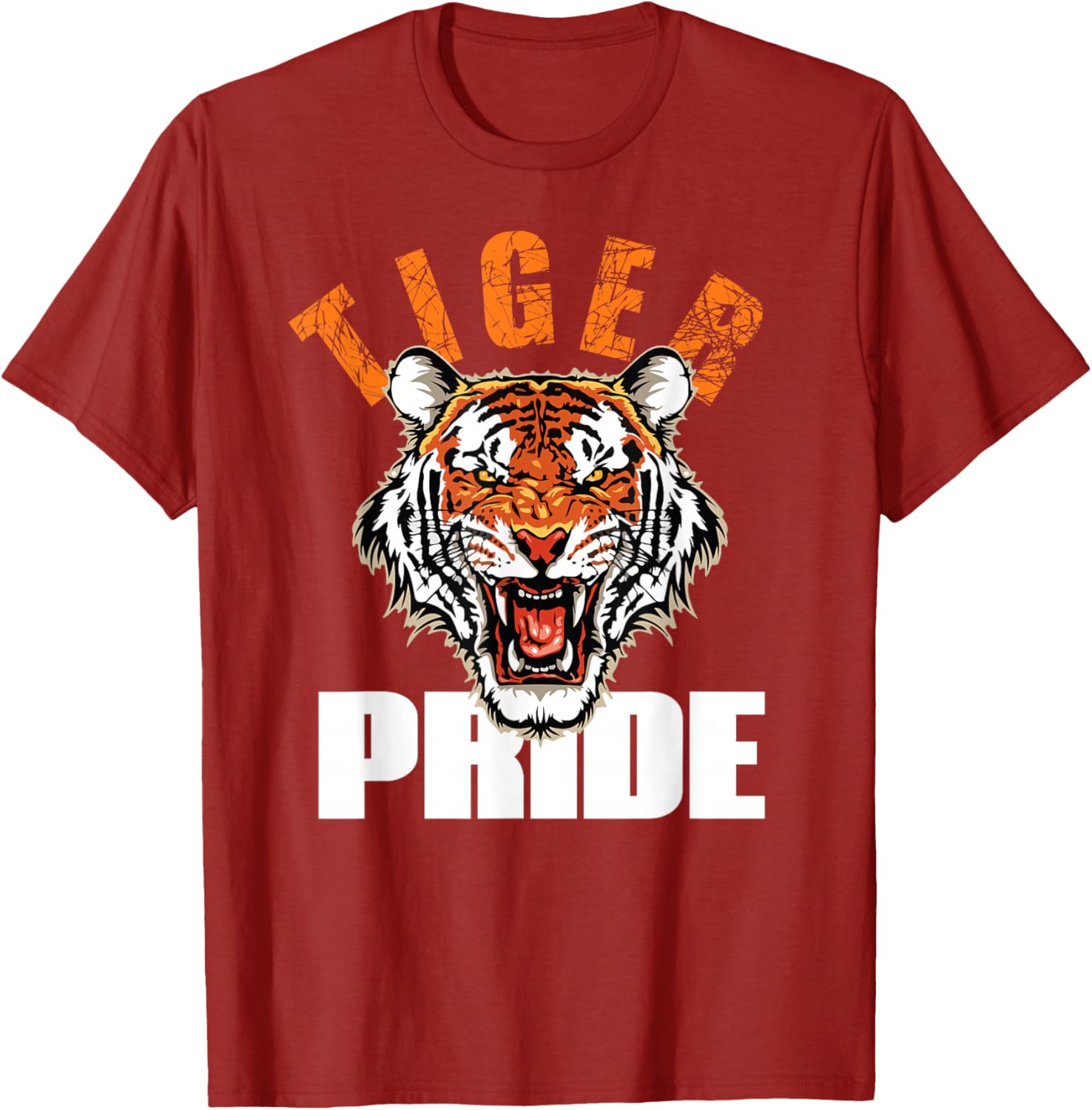 Retro Vintage Tiger Pride Mascot T-Shirt for School Sports Team Fans - 26