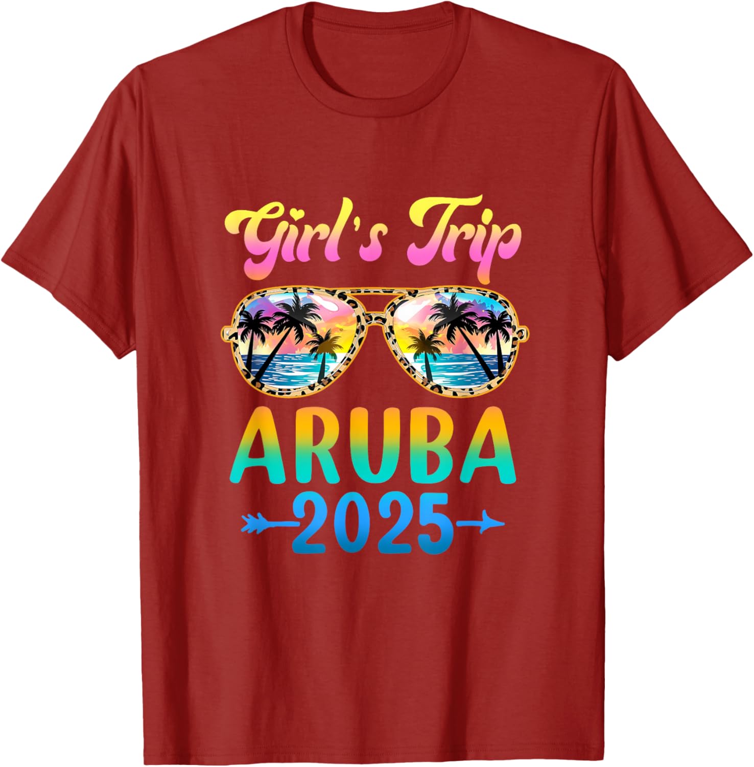 Girls Trip Aruba Summer Vacation Sunglasses T-Shirt for Fun Adventures - 9