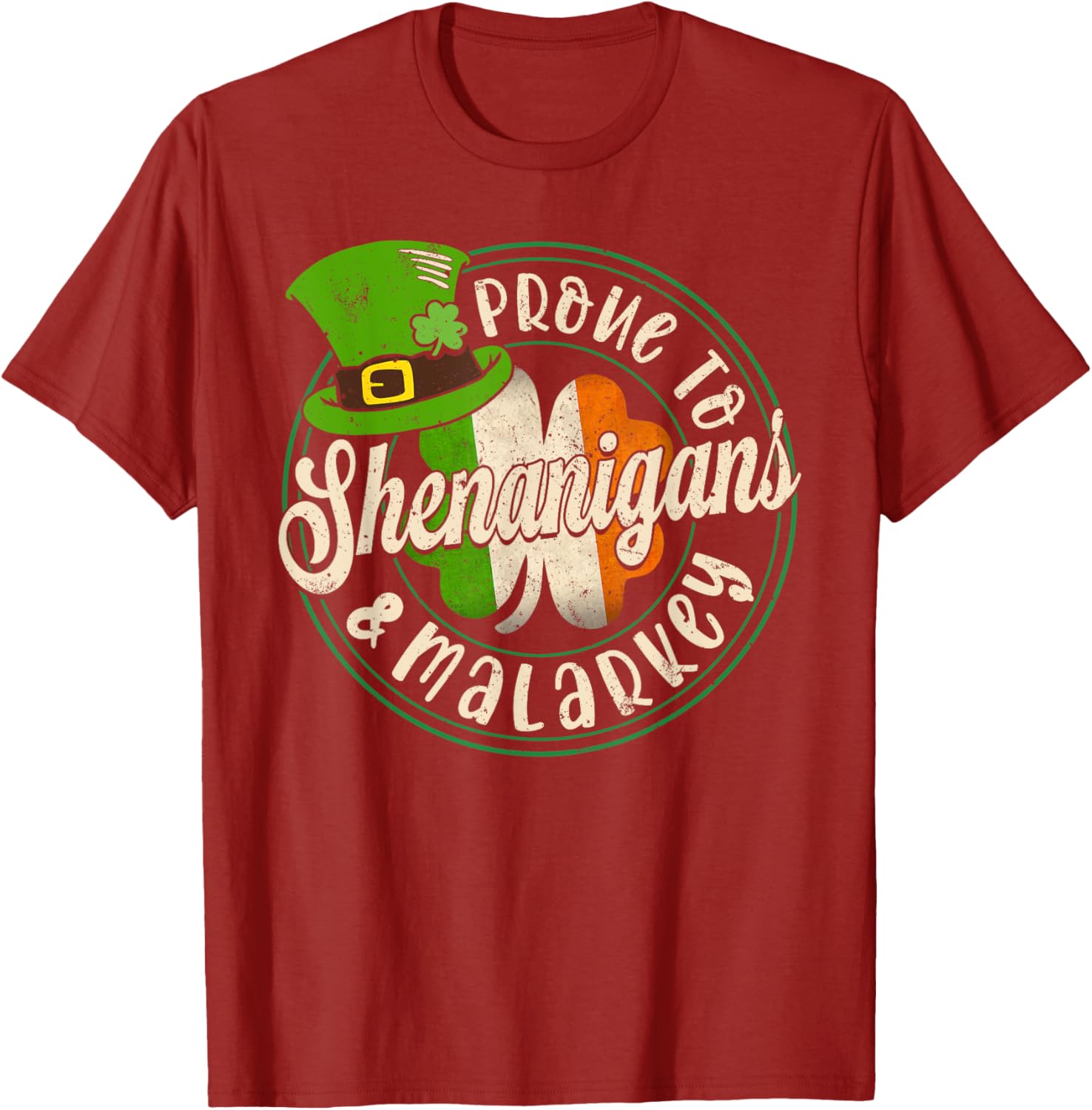 Prone to Shenanigans Fun St Patrick's Day Clover T-Shirt for All Ages - 10